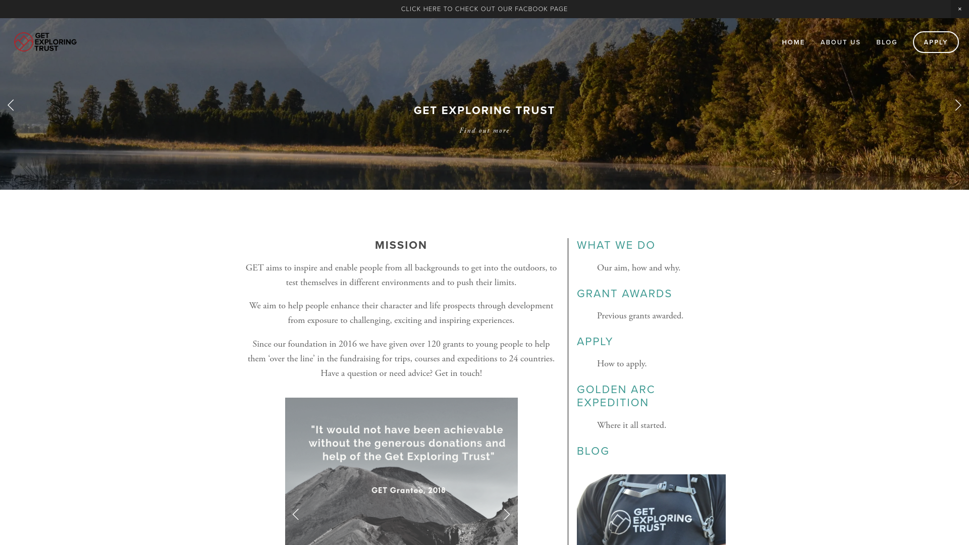 Website screenshot