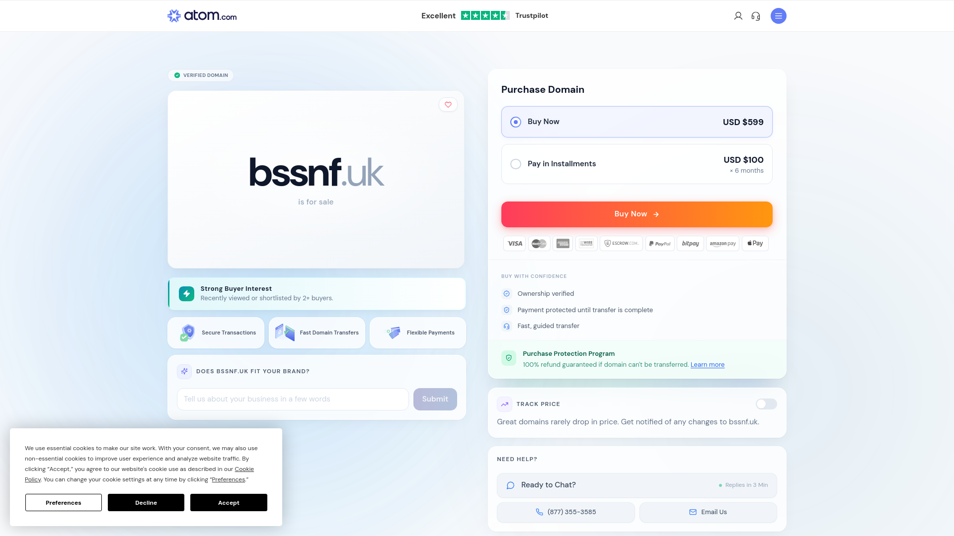 Website screenshot