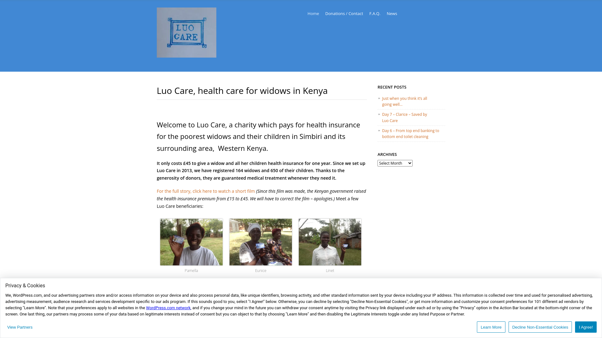 Website screenshot