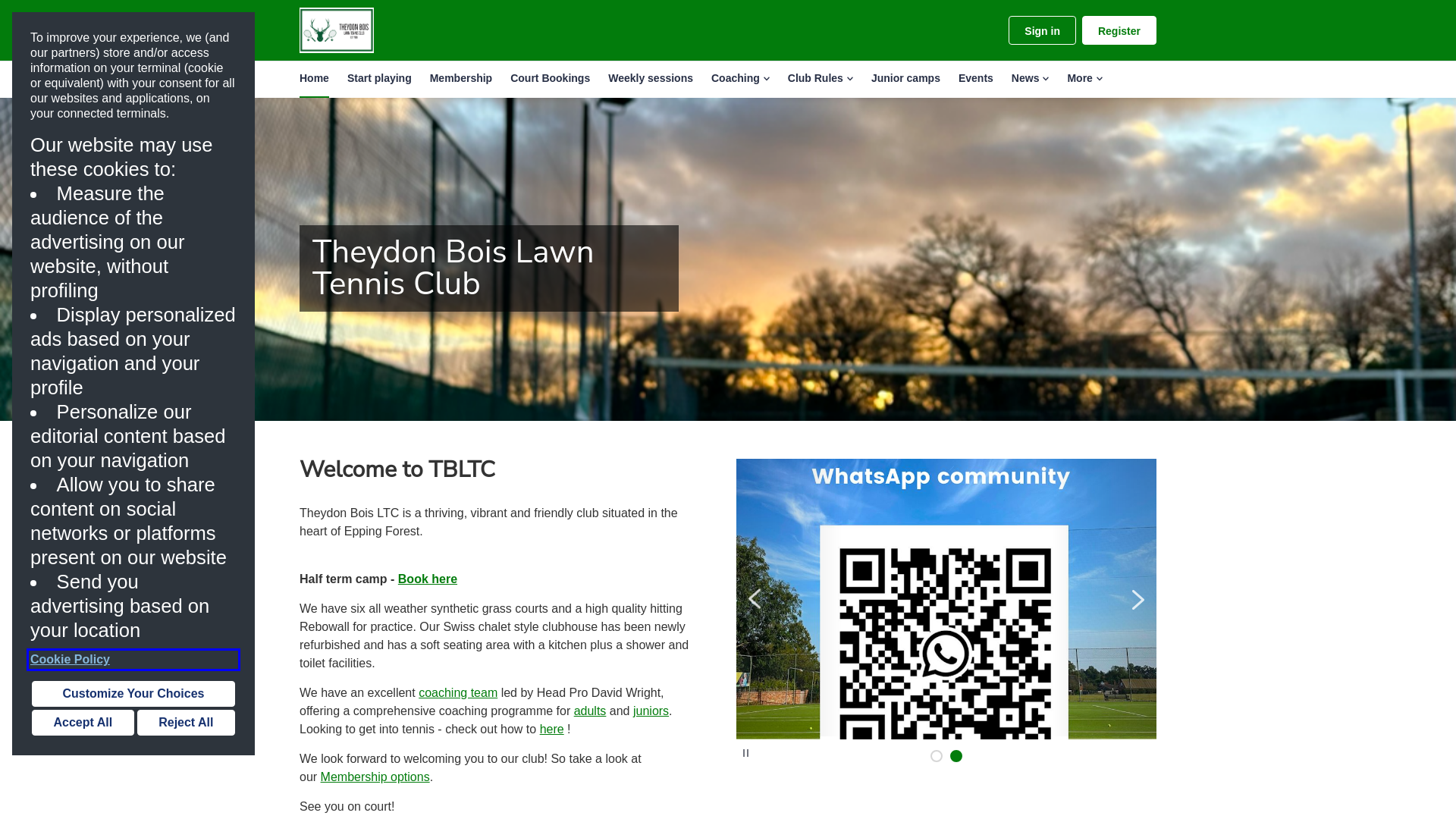 Website screenshot
