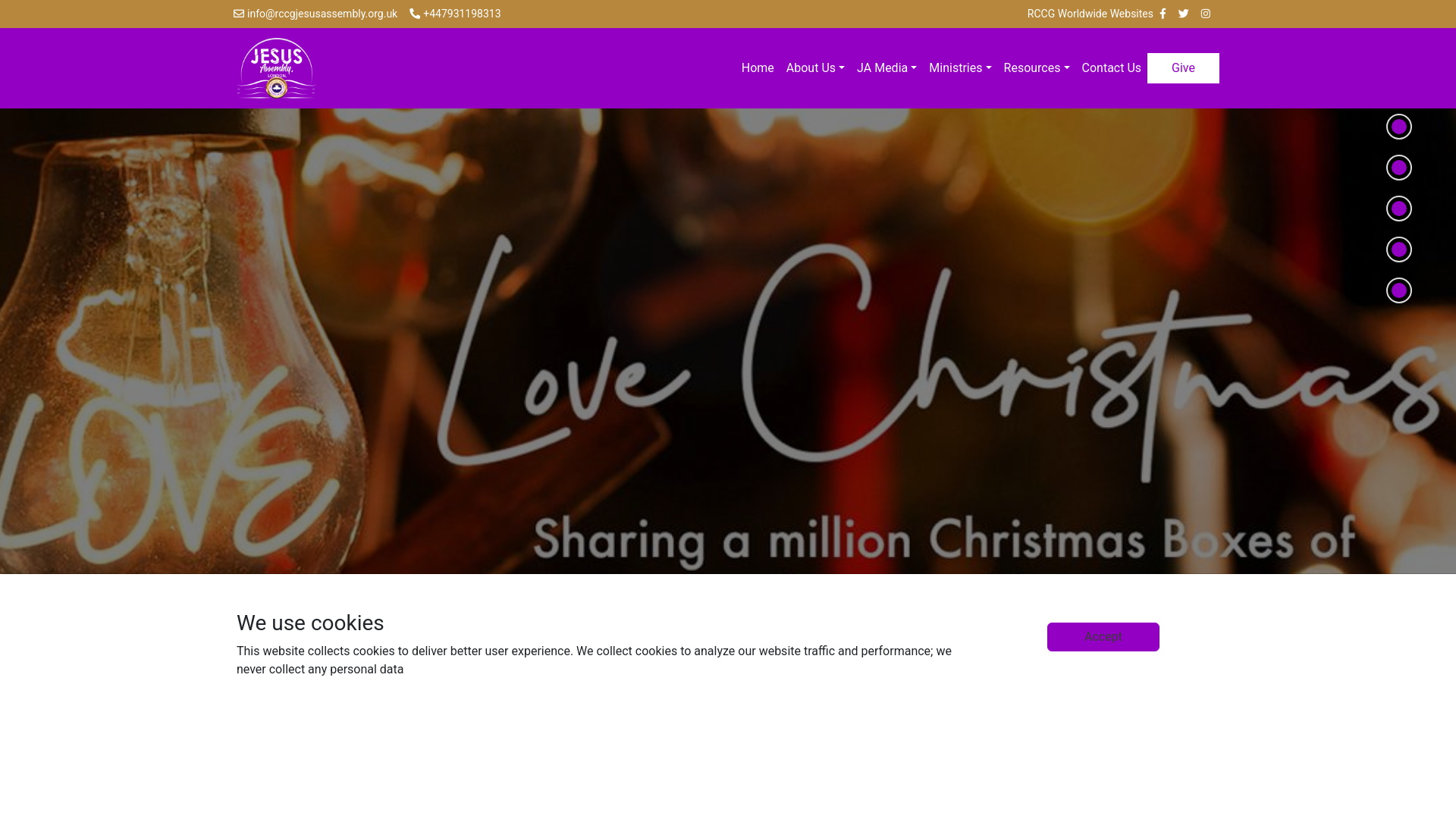 Website screenshot