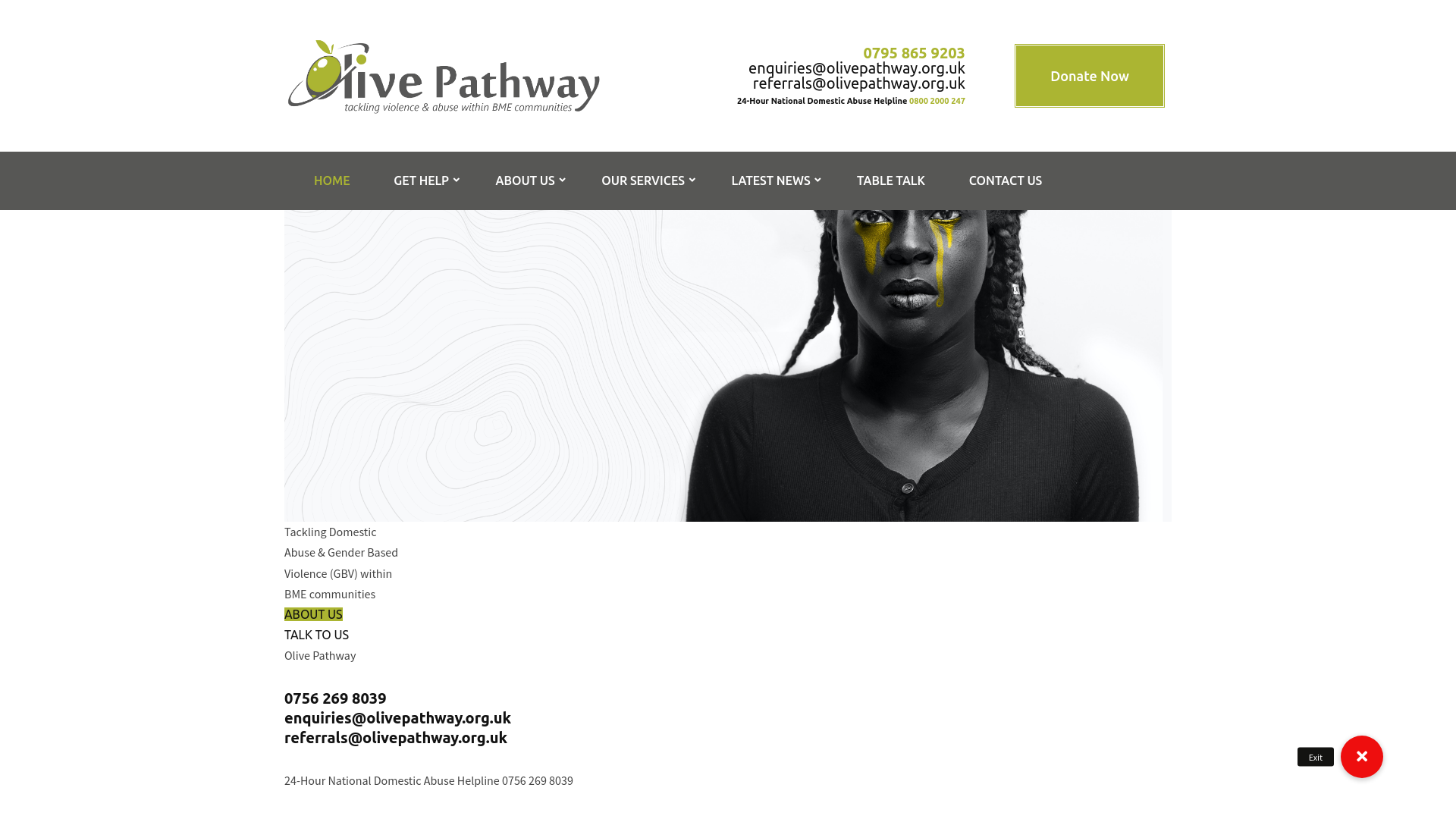 Website screenshot