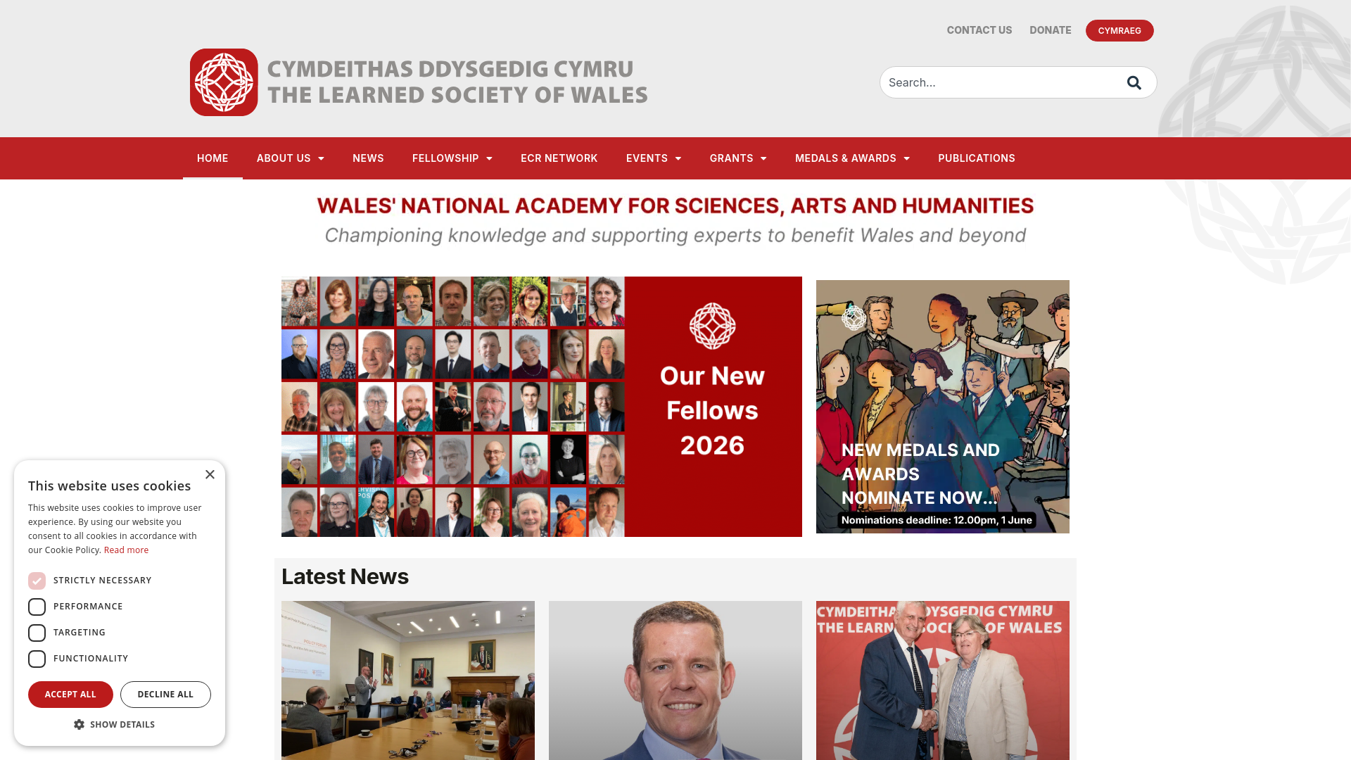 Website screenshot