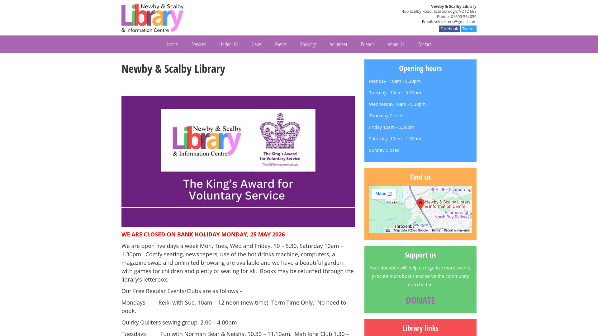 Website screenshot