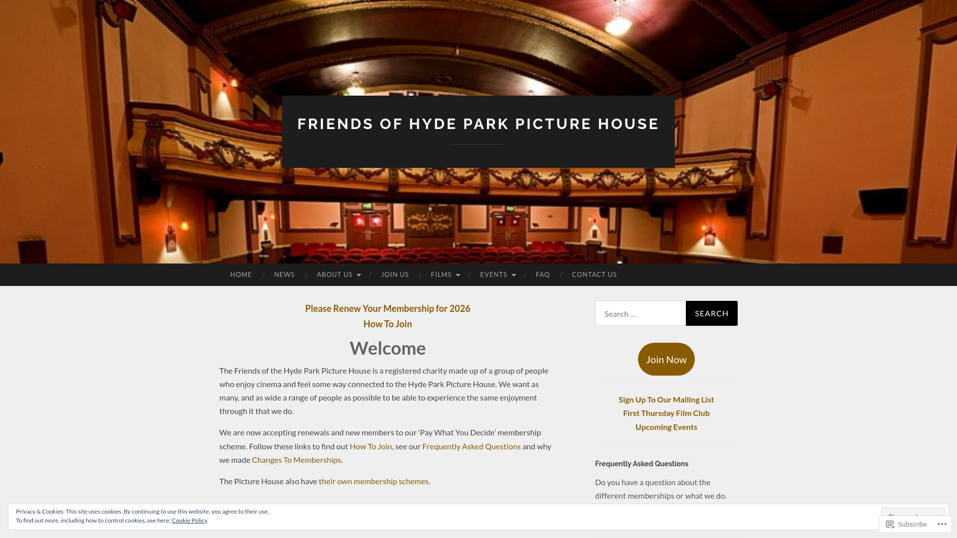 Website screenshot