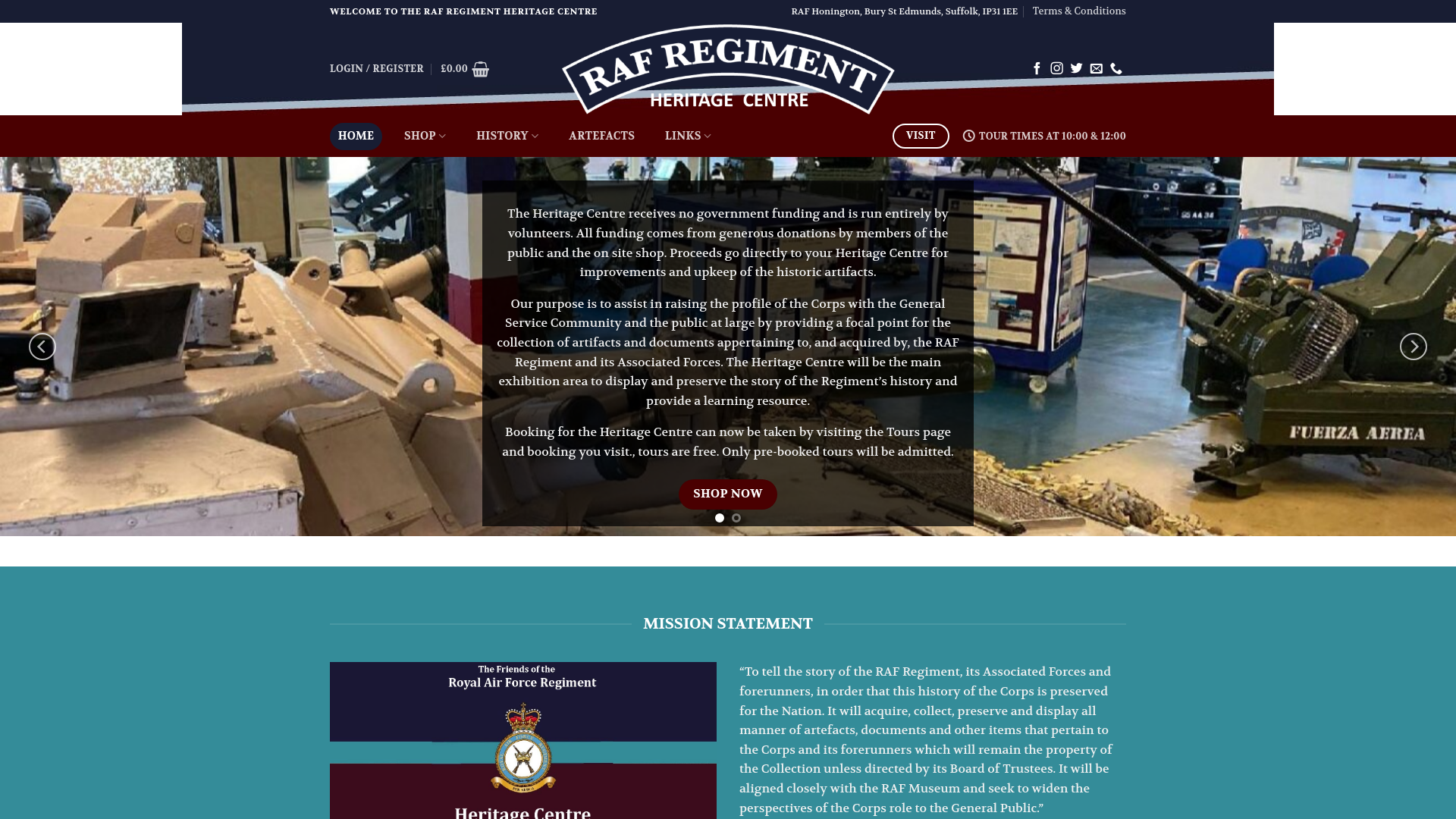 Website screenshot