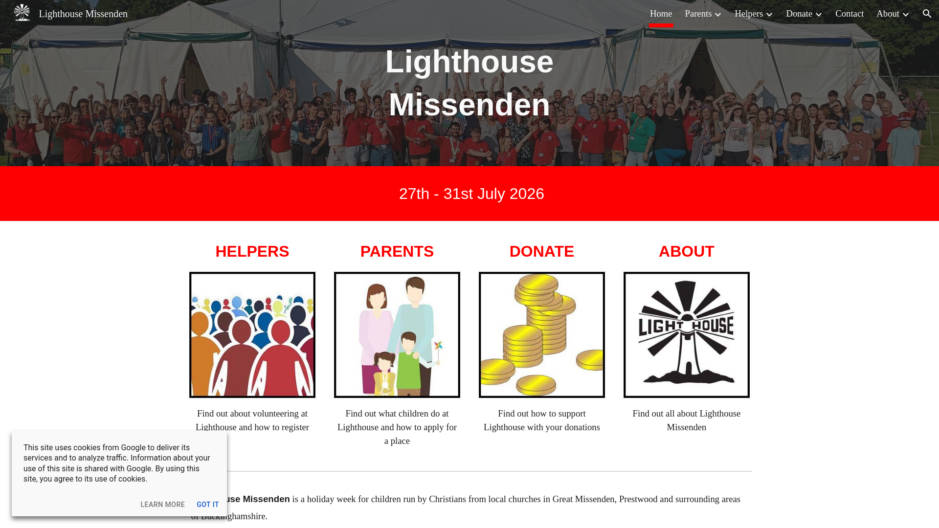 Website screenshot