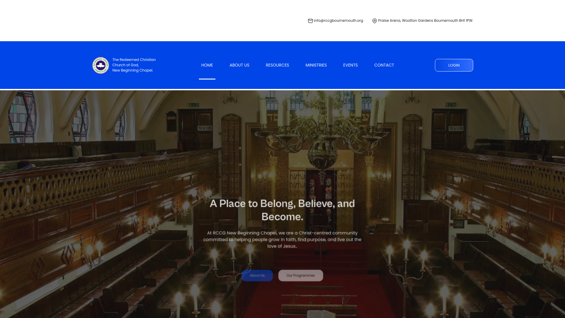 Website screenshot