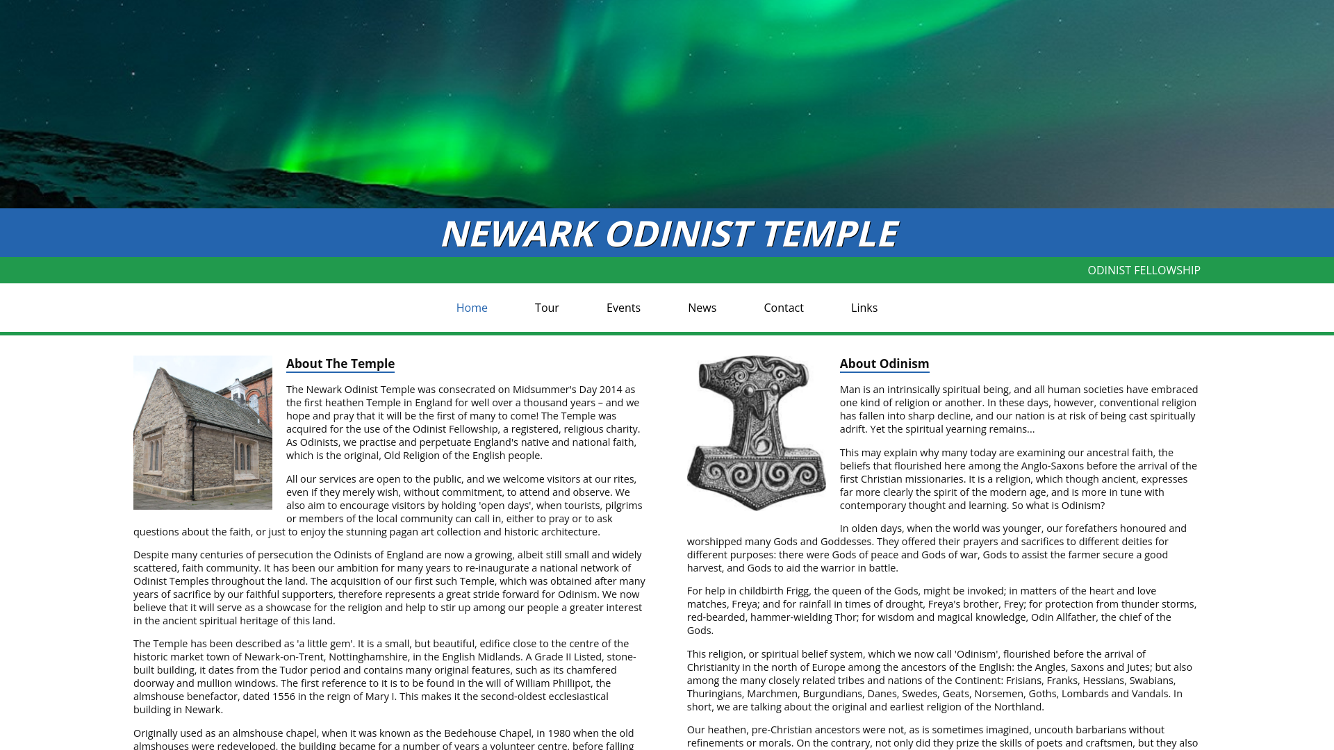 Website screenshot