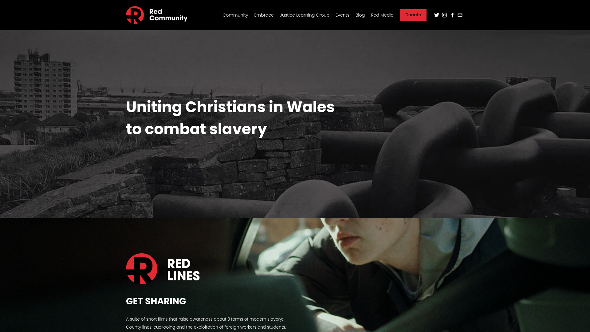Website screenshot