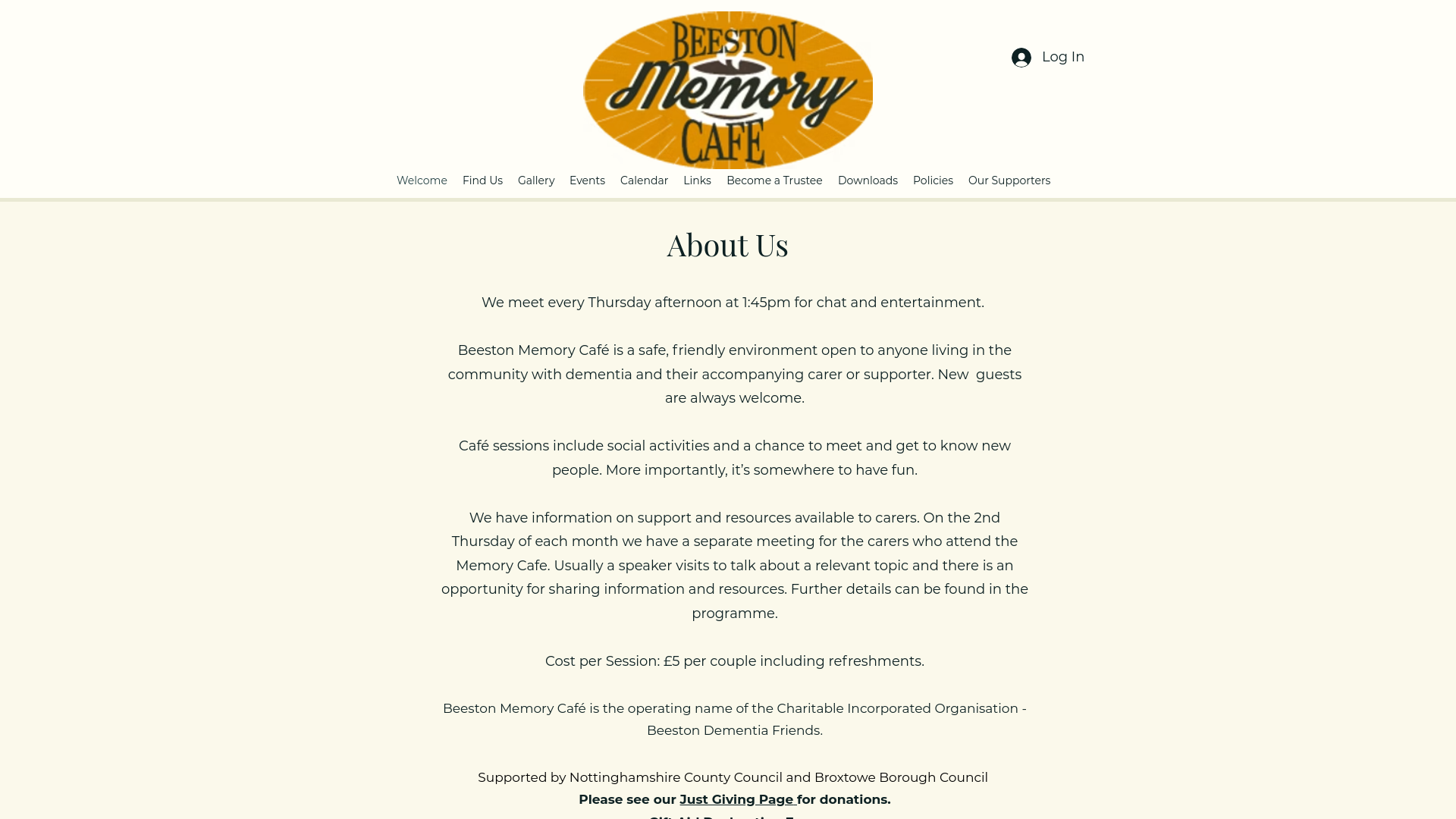Website screenshot