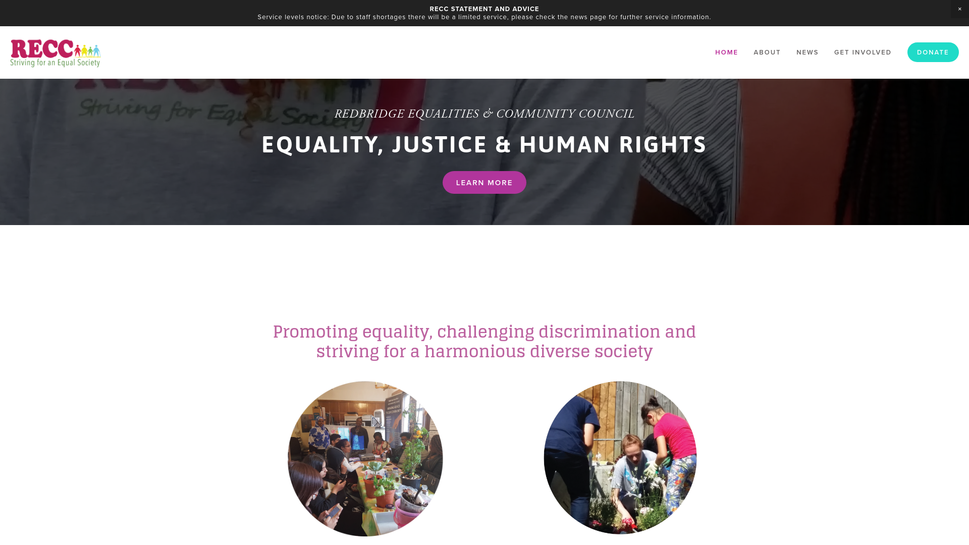 Website screenshot