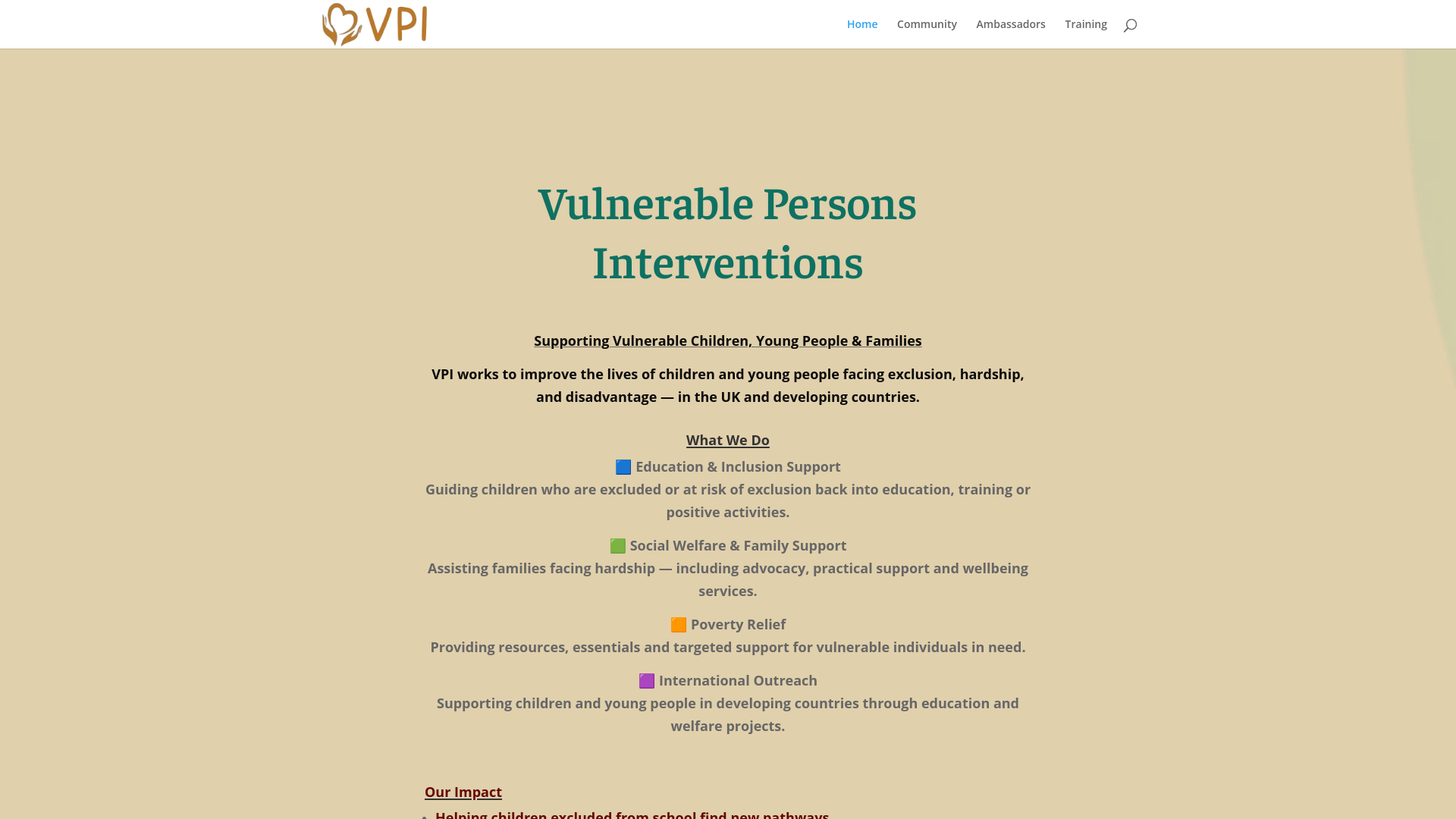 Website screenshot
