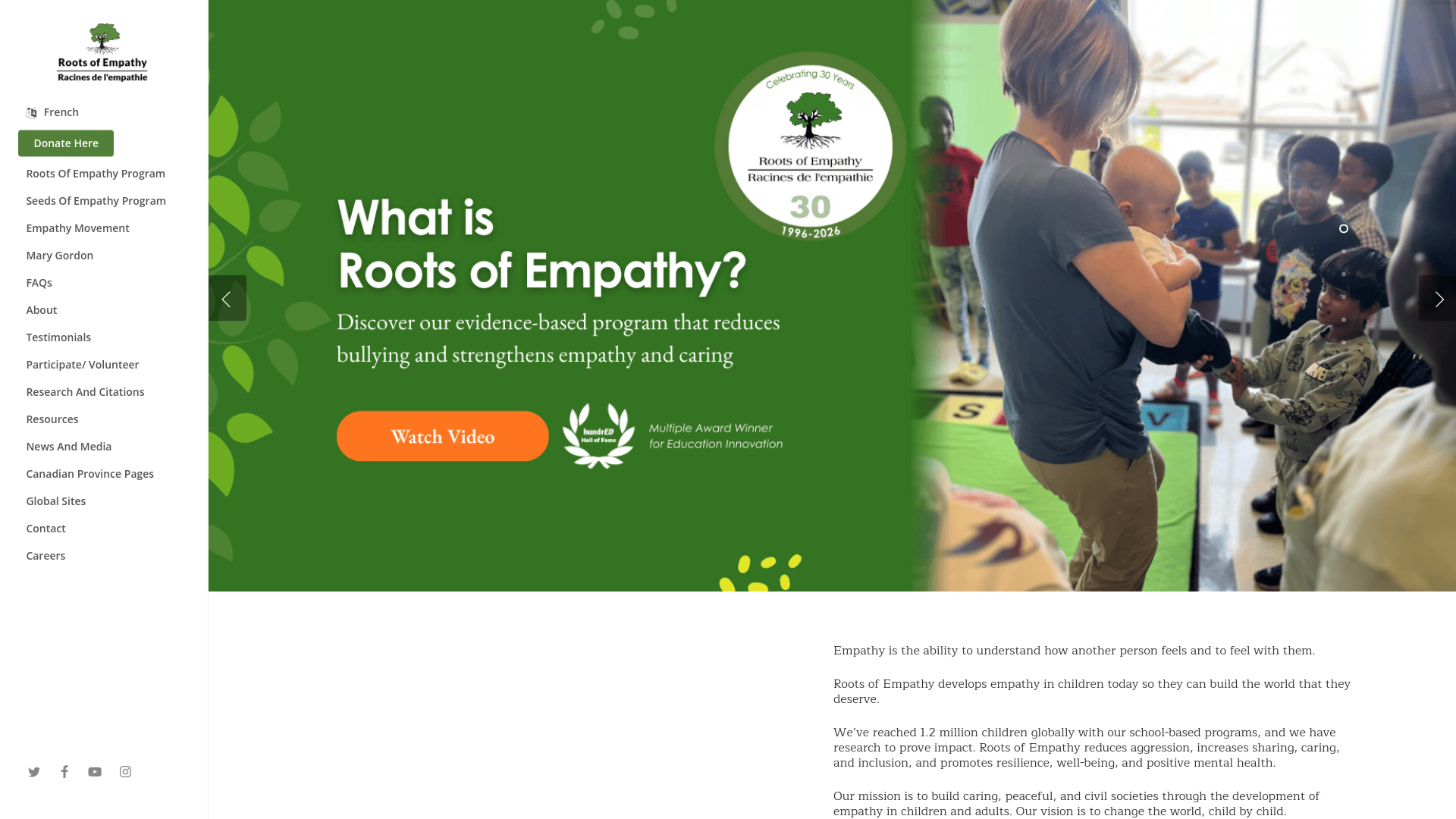 Website screenshot