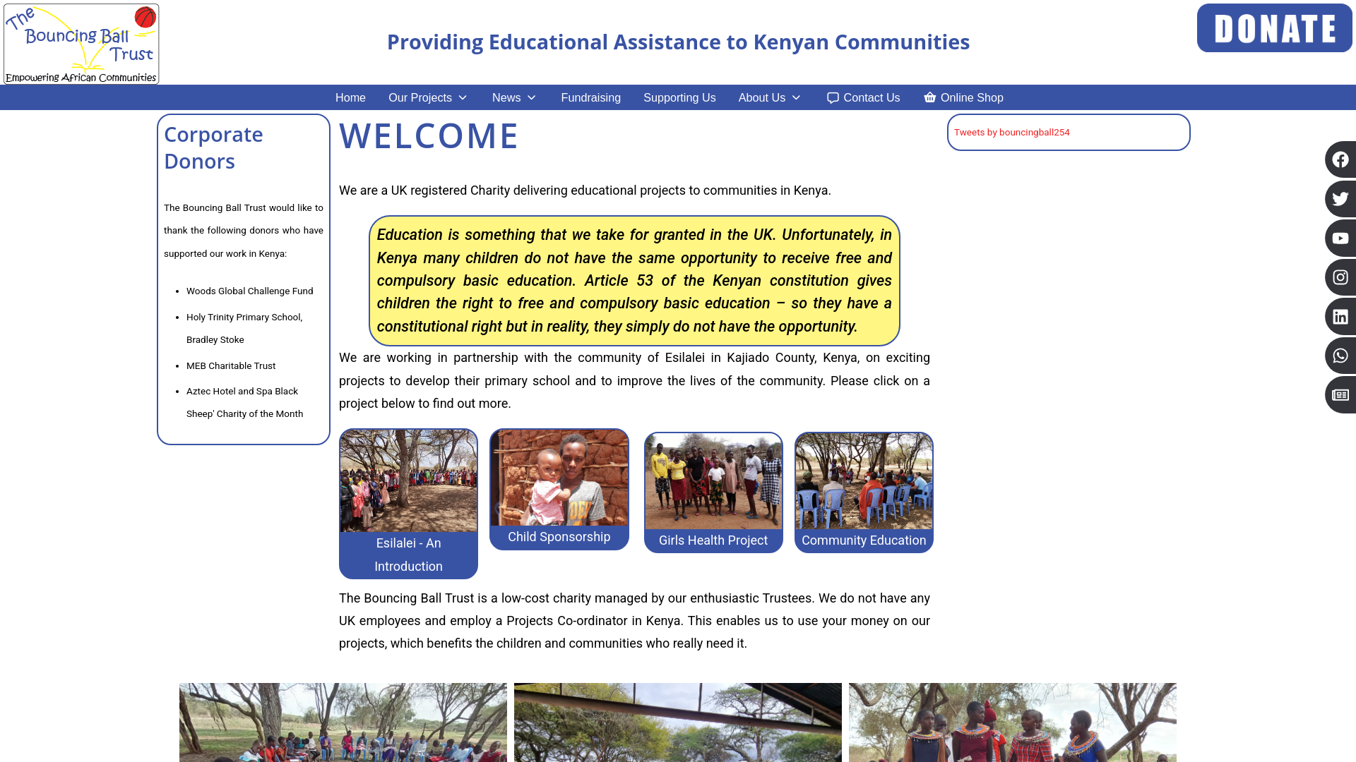 Website screenshot