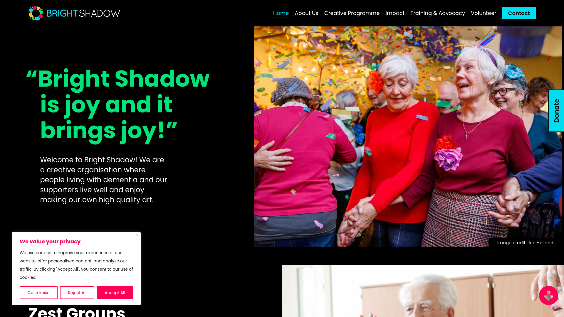 Website screenshot