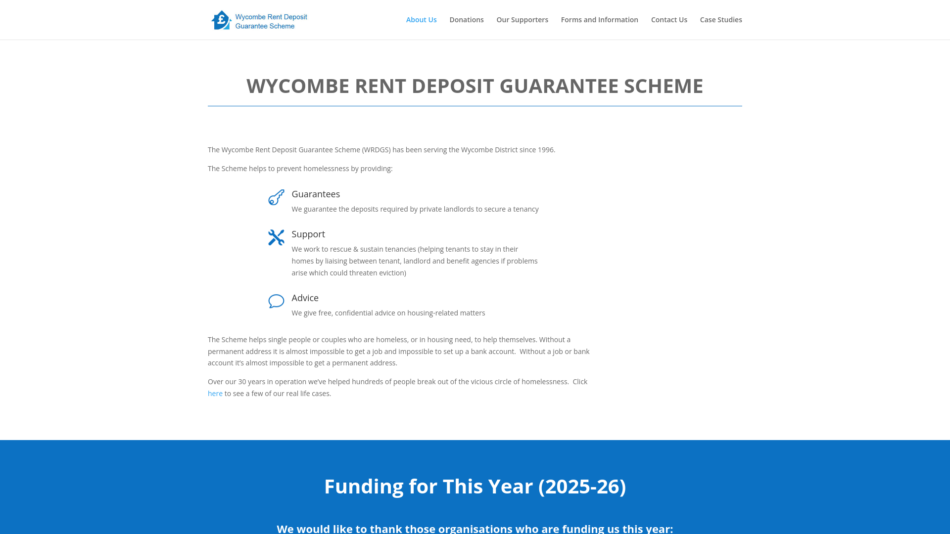 Website screenshot