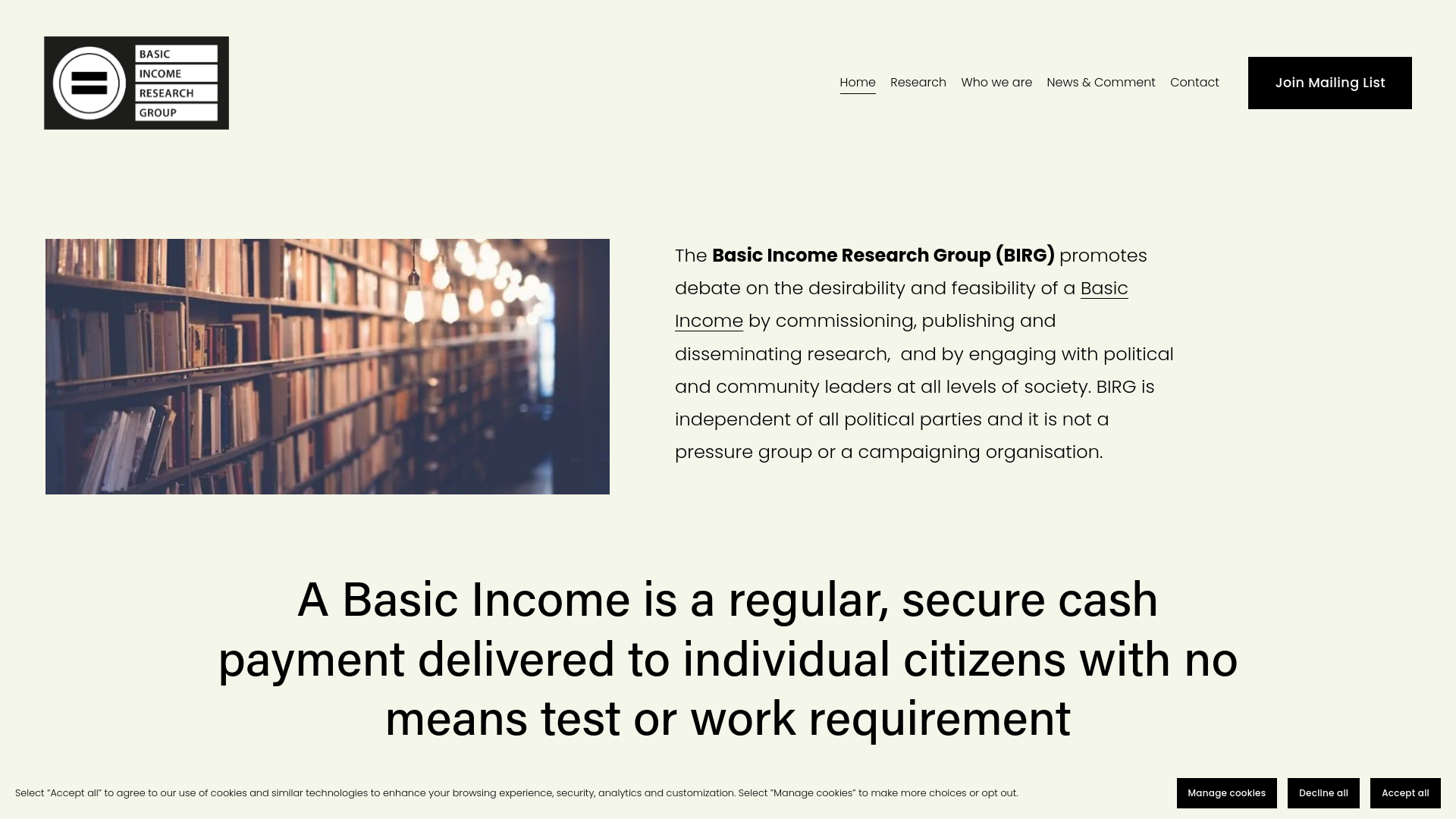 Website screenshot