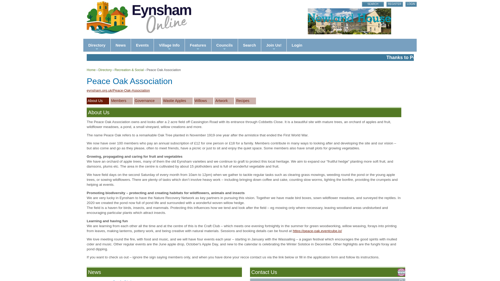 Website screenshot