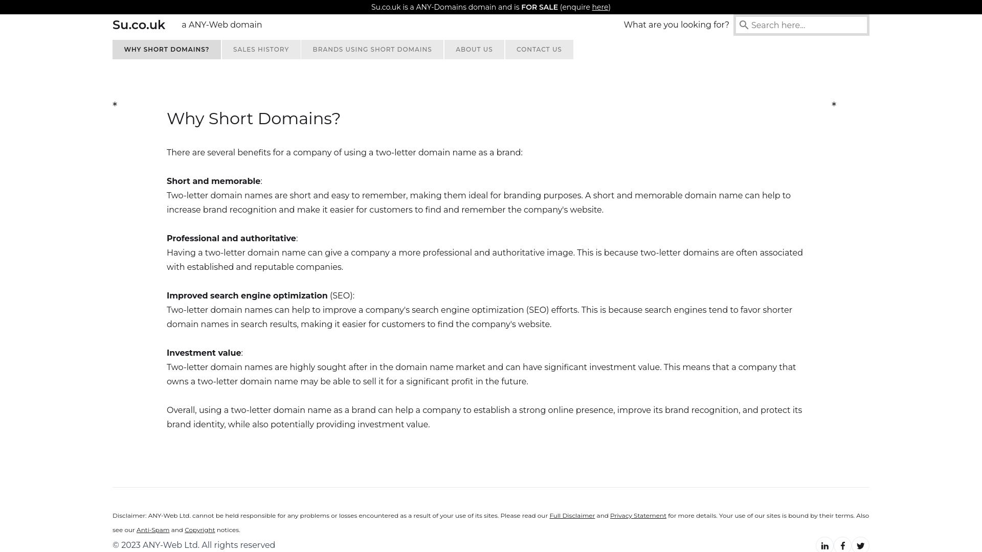 Website screenshot