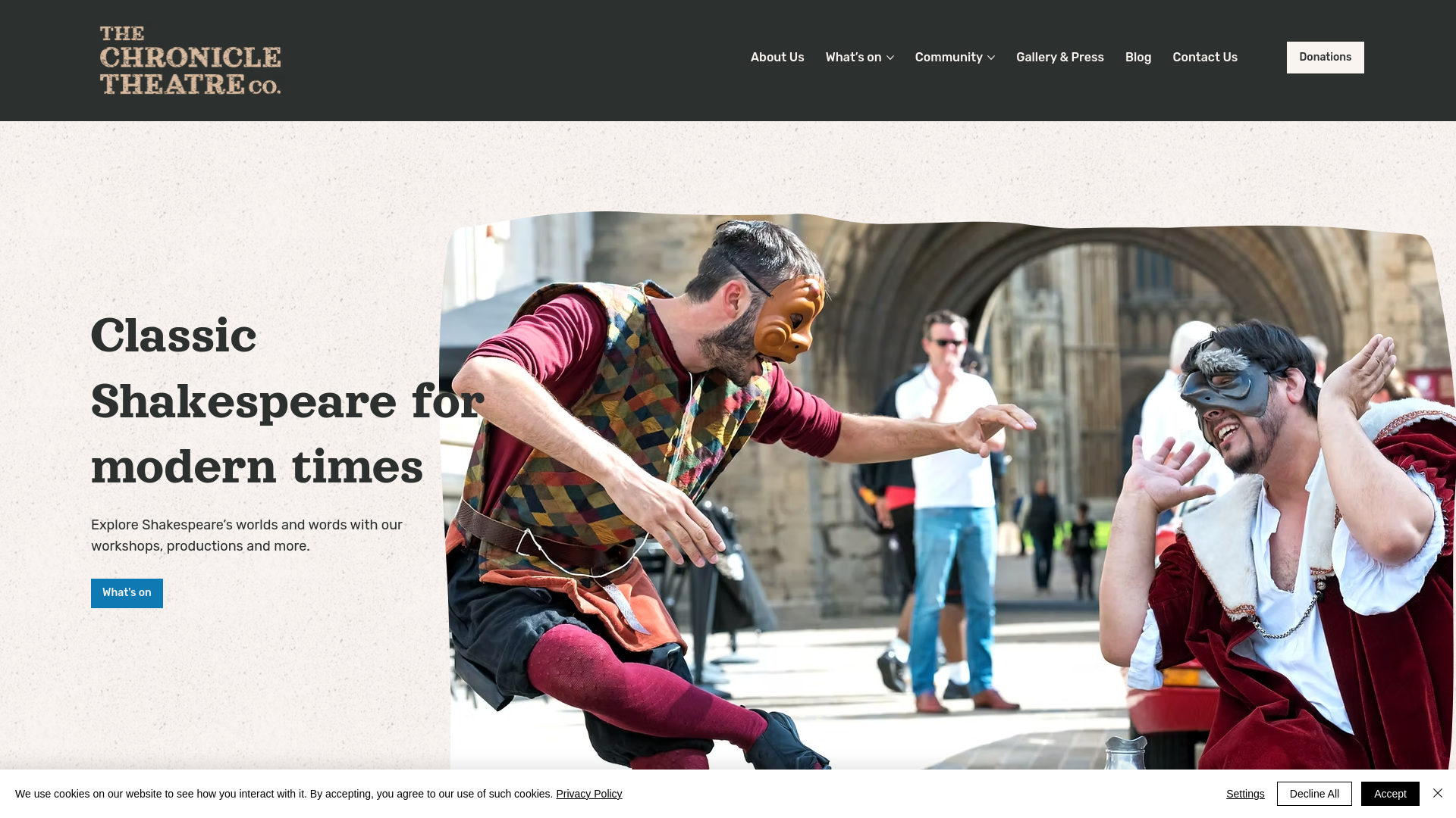 Website screenshot