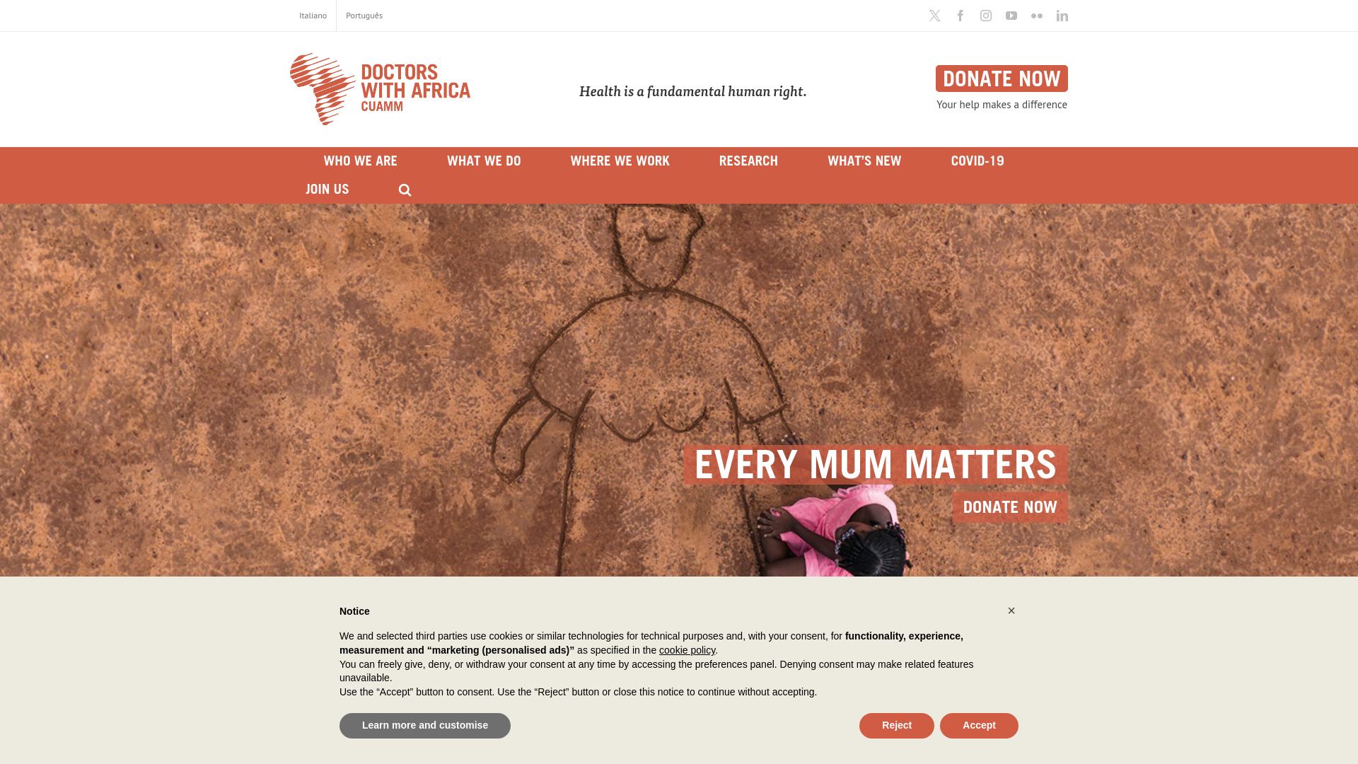 Website screenshot