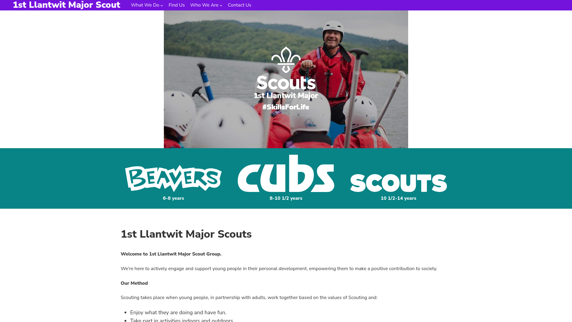 Website screenshot