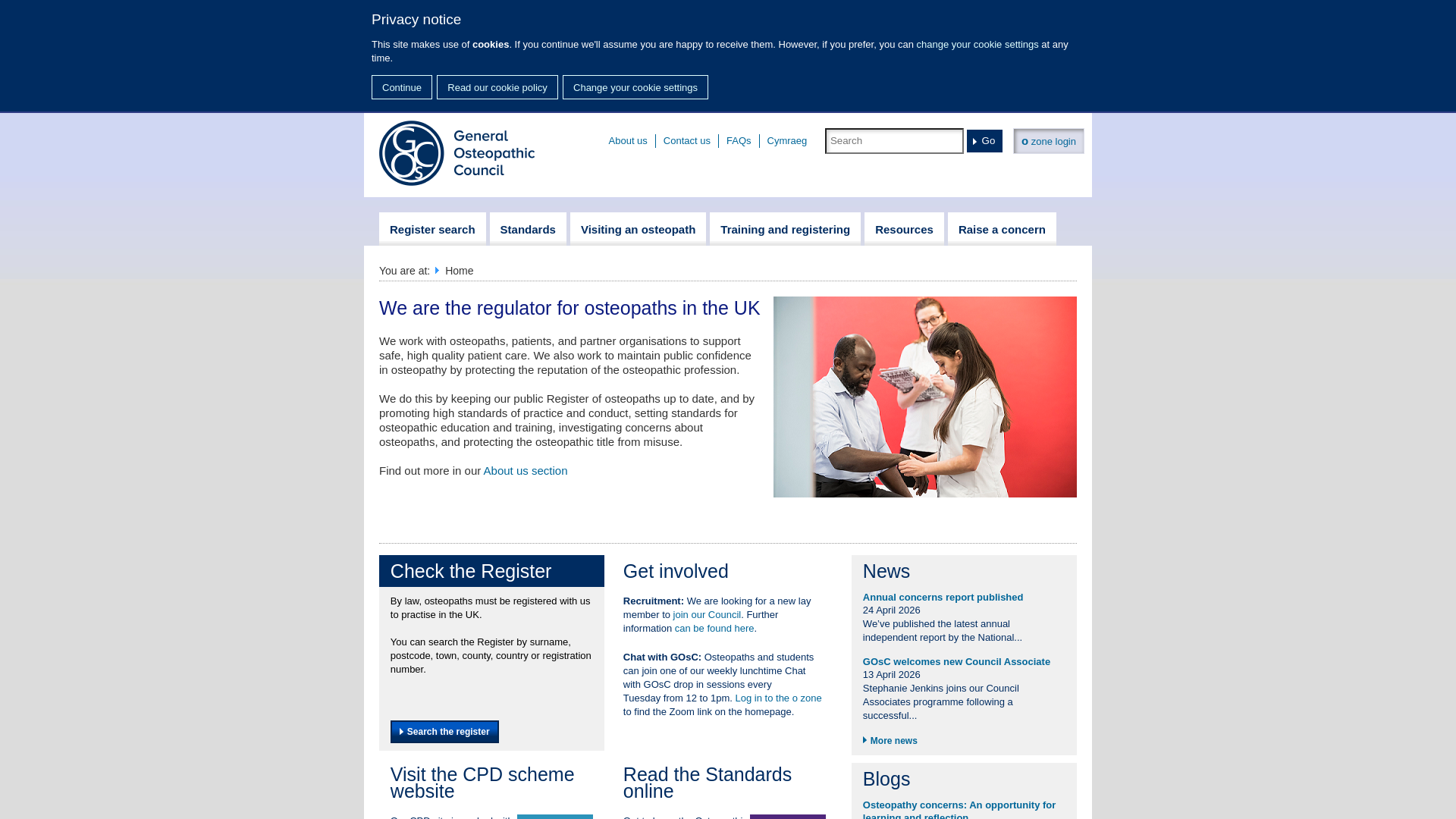 Website screenshot