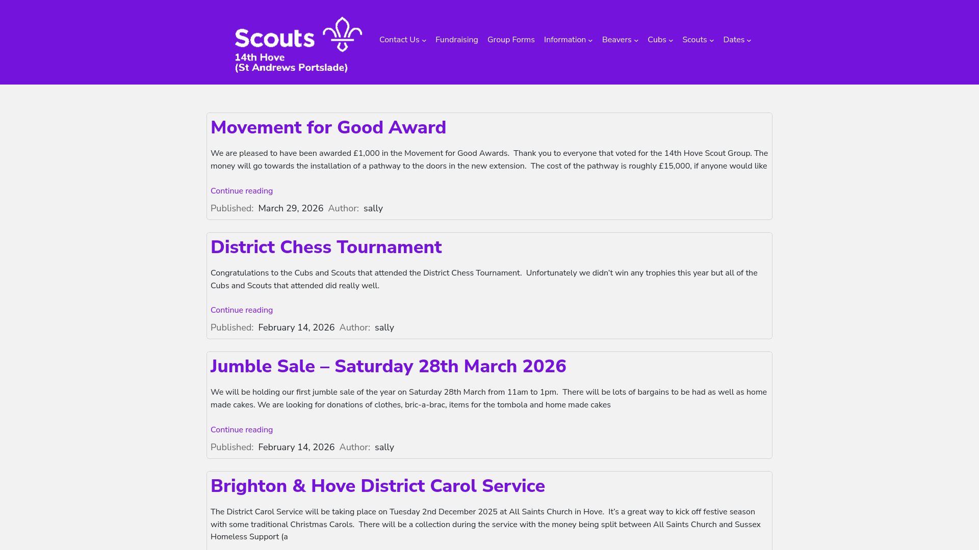 Website screenshot