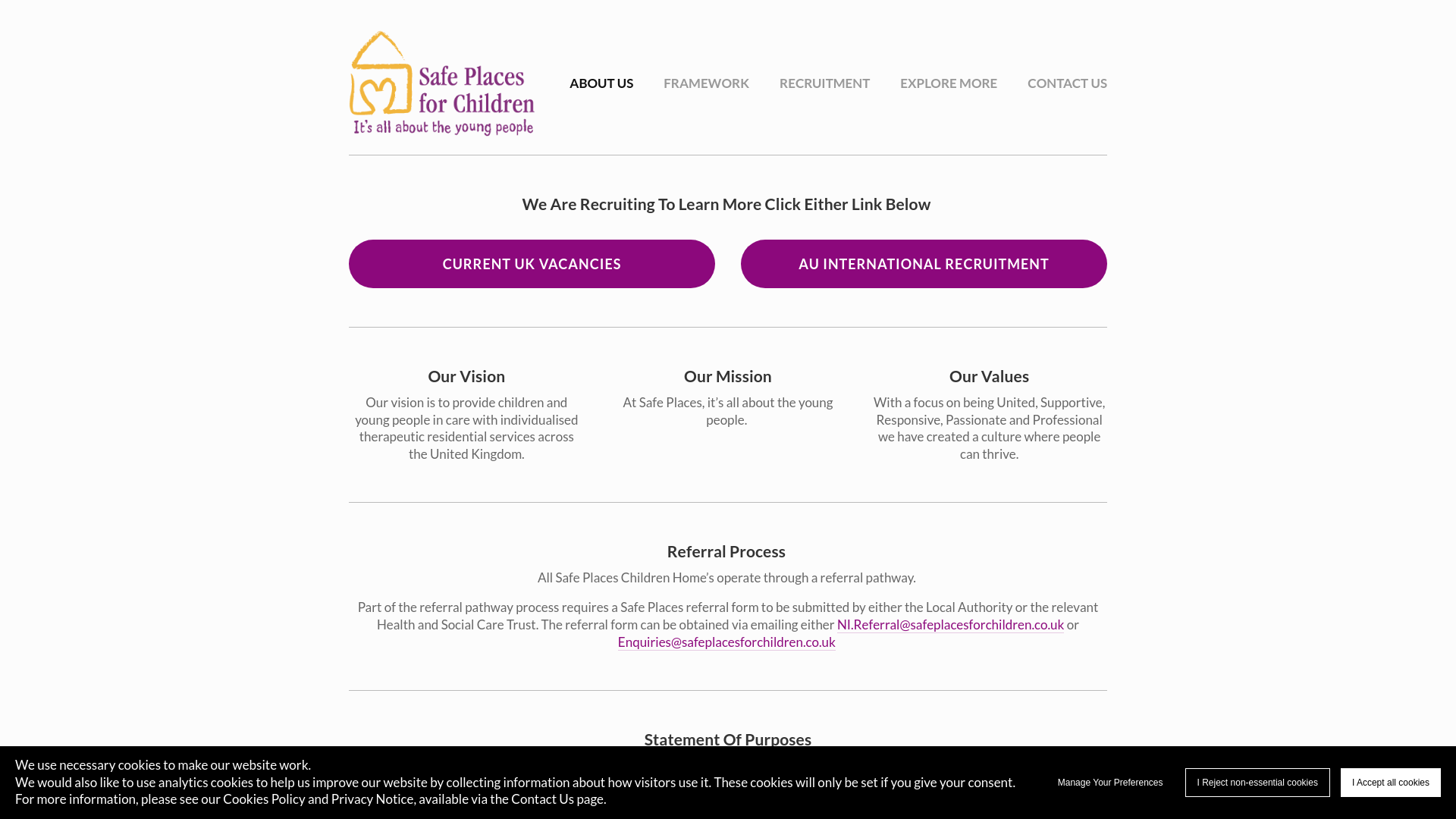 Website screenshot
