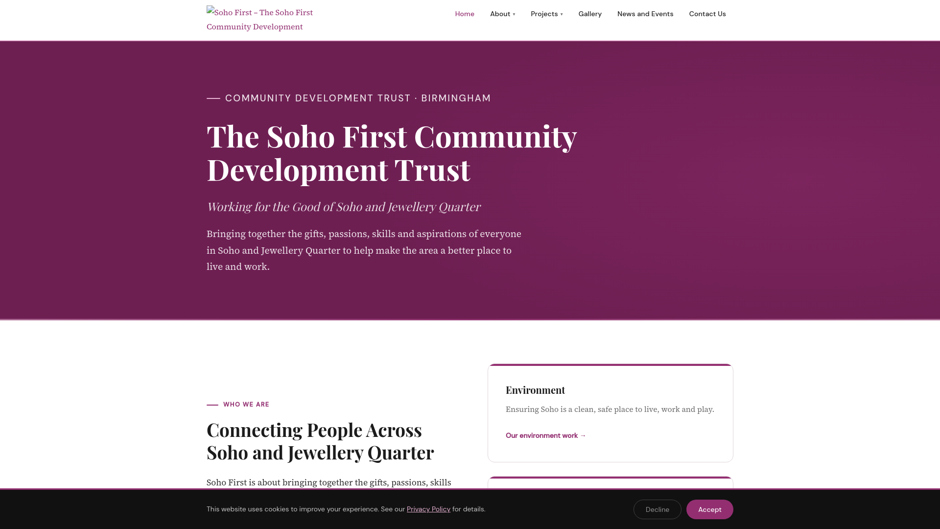 Website screenshot