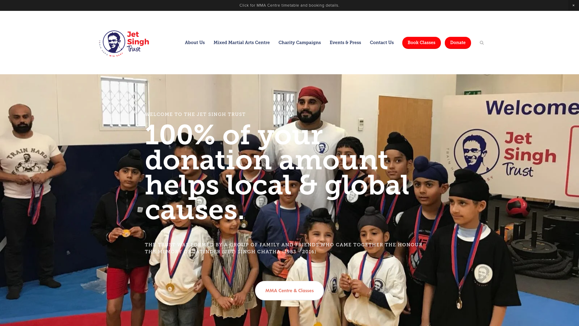 Website screenshot