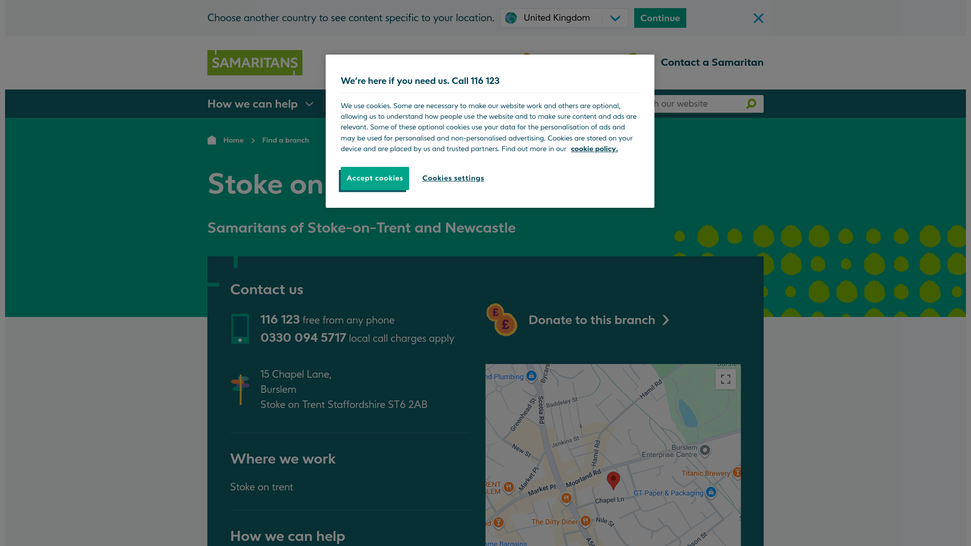 Website screenshot
