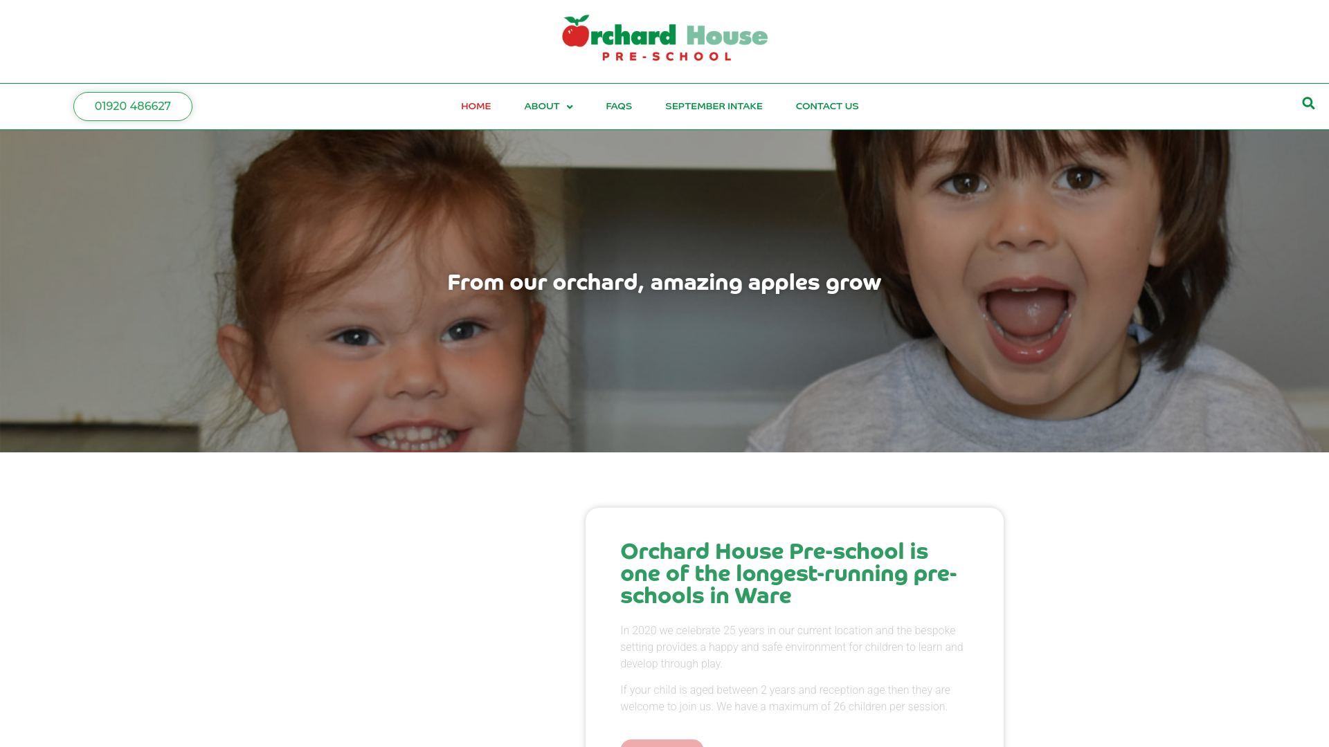 Website screenshot