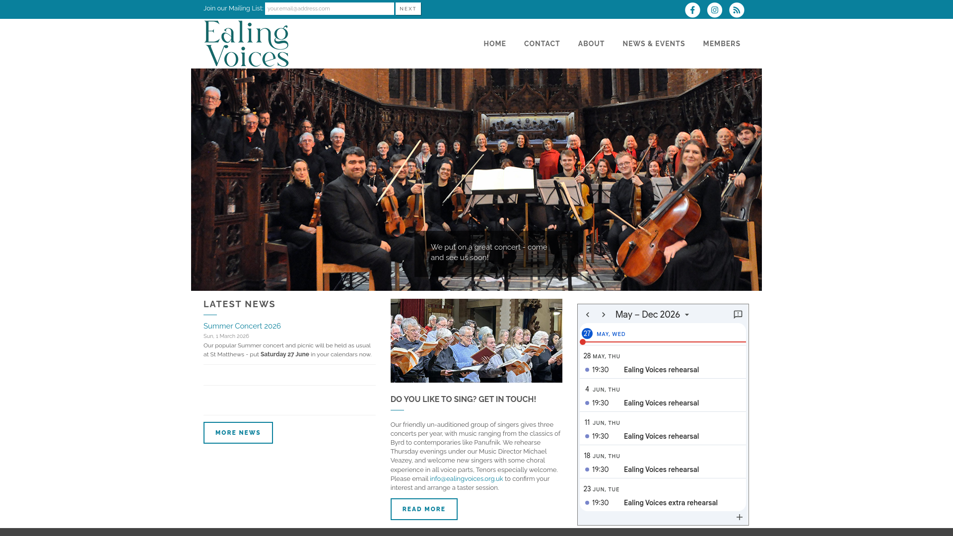 Website screenshot