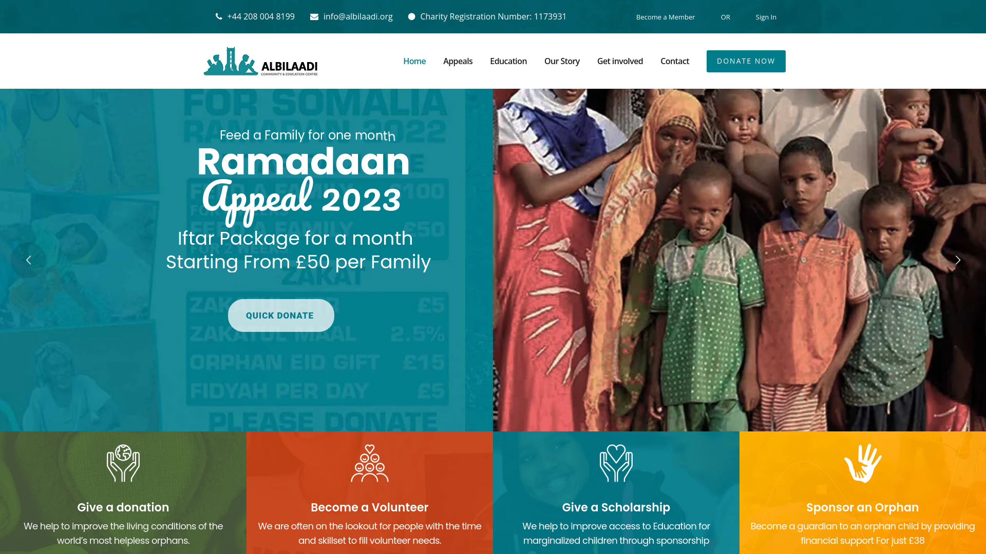 Website screenshot