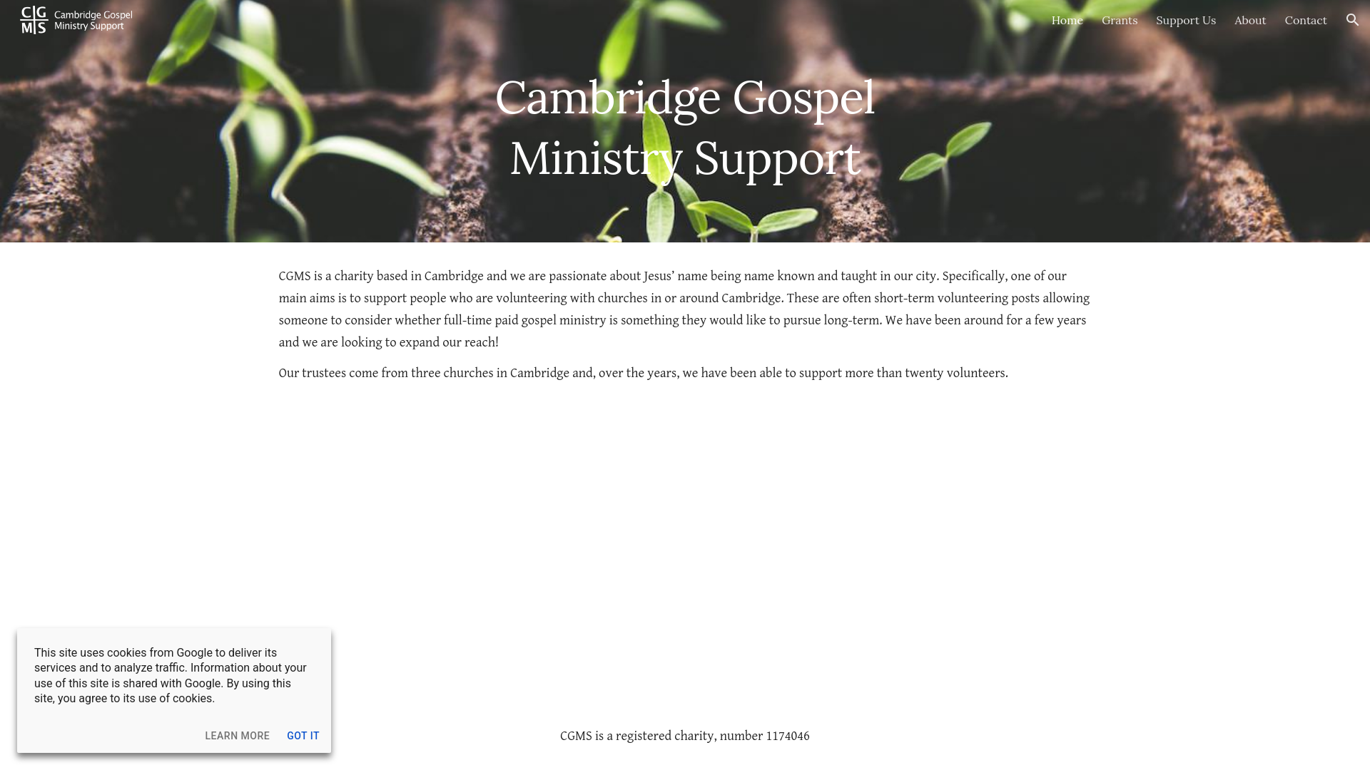 Website screenshot