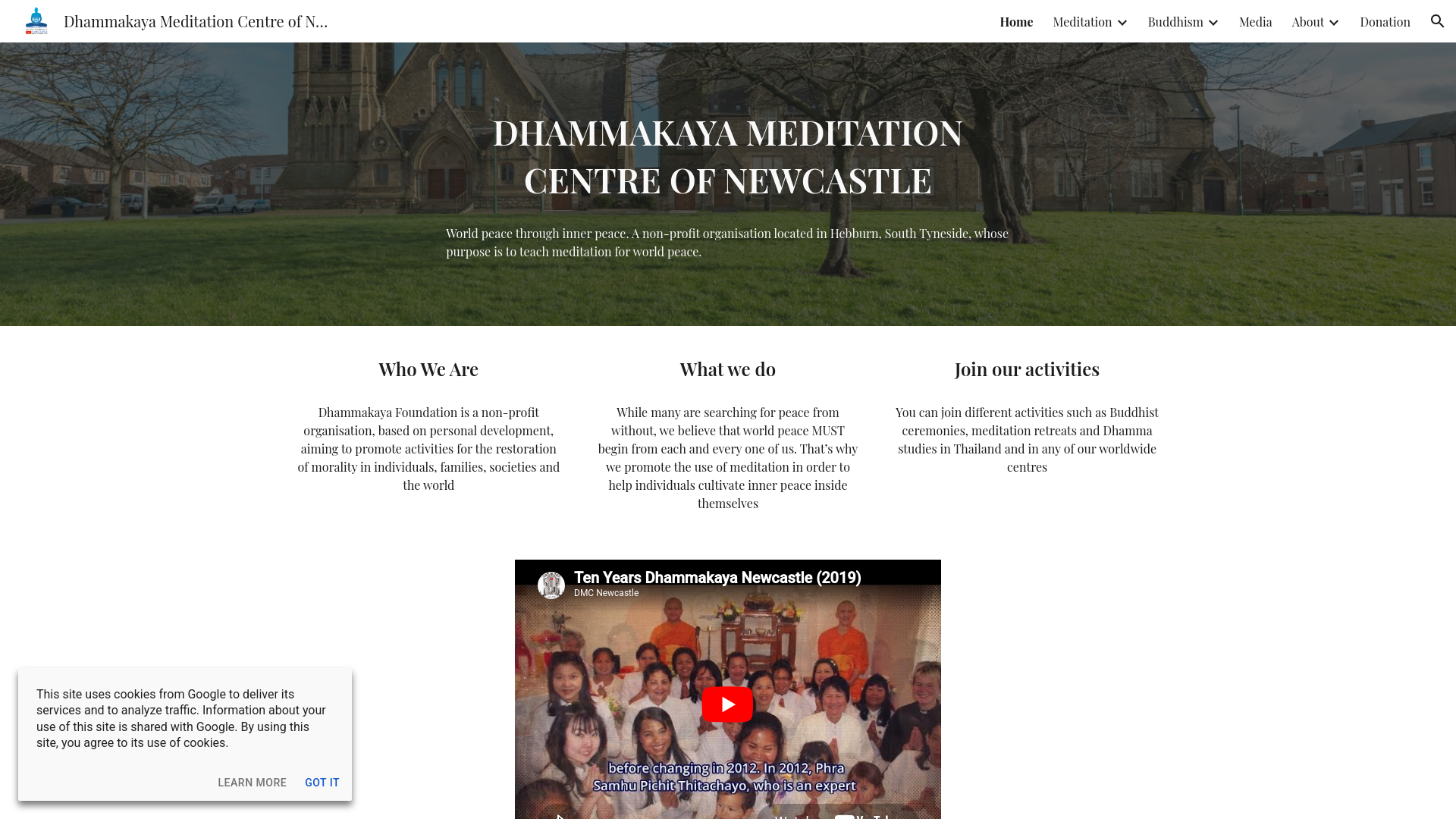 Website screenshot