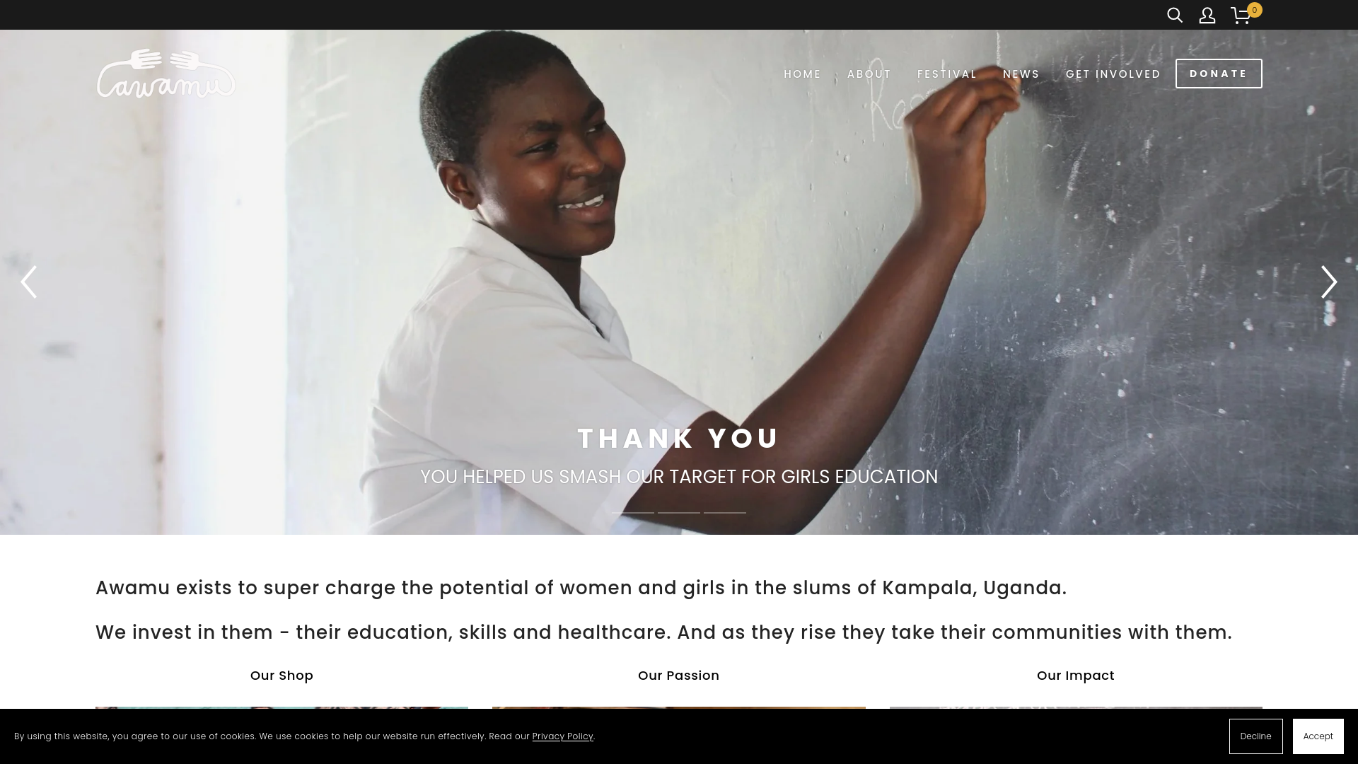 Website screenshot