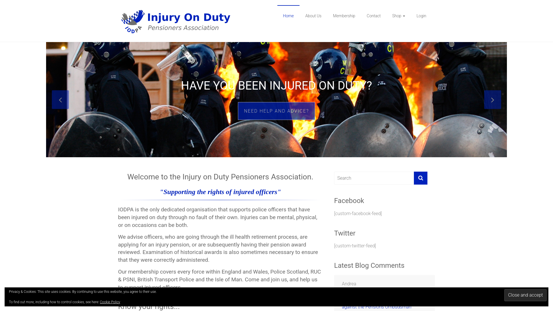 Website screenshot