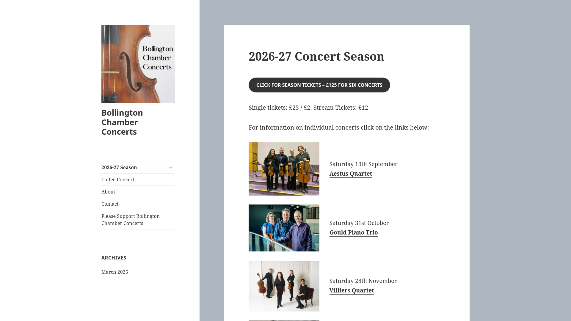 Website screenshot