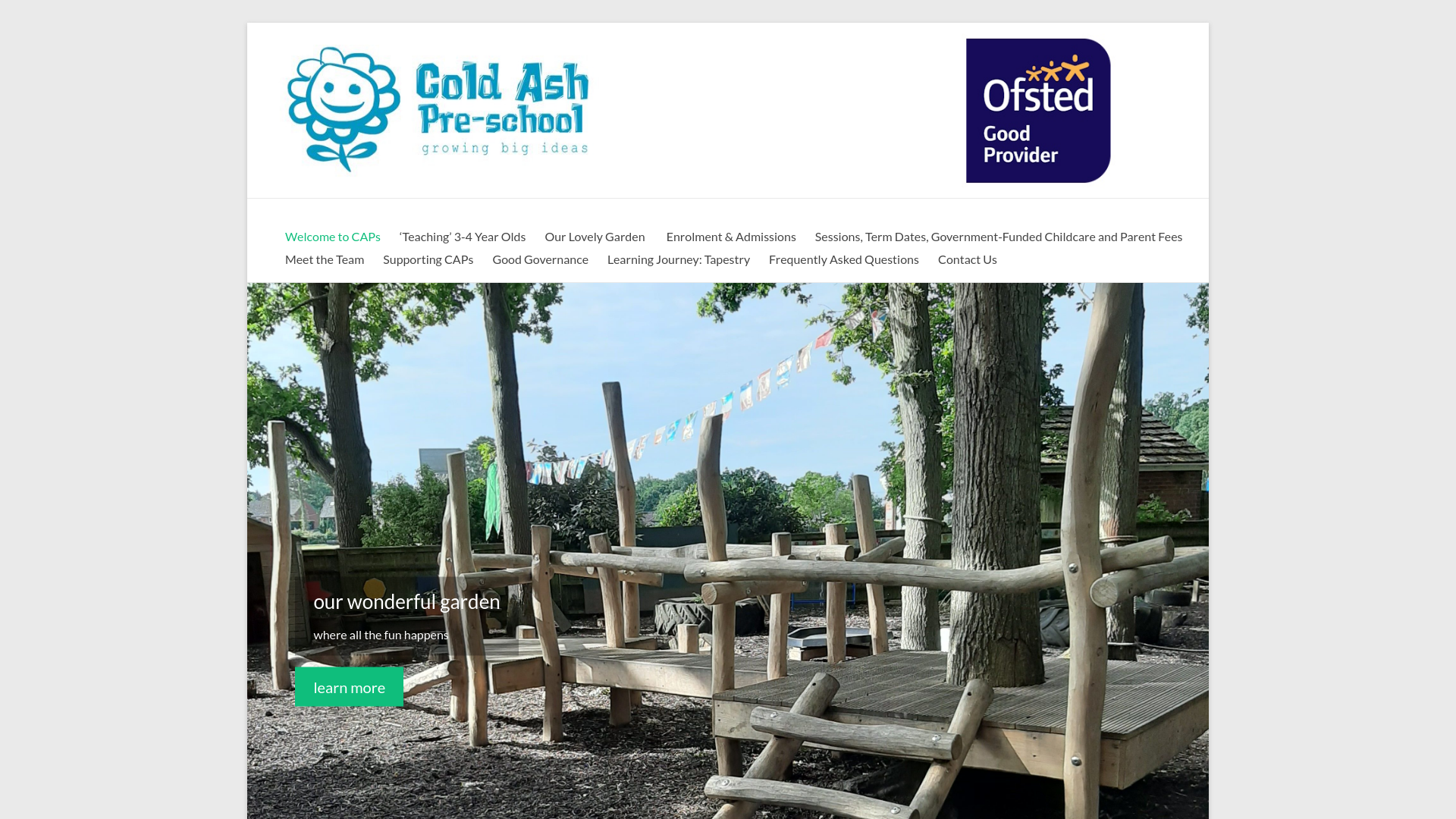 Website screenshot