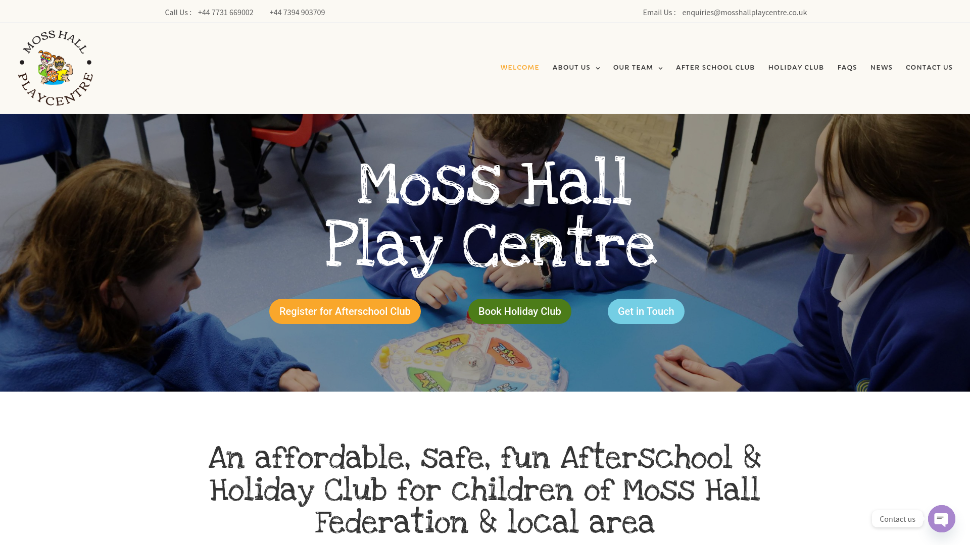 Website screenshot