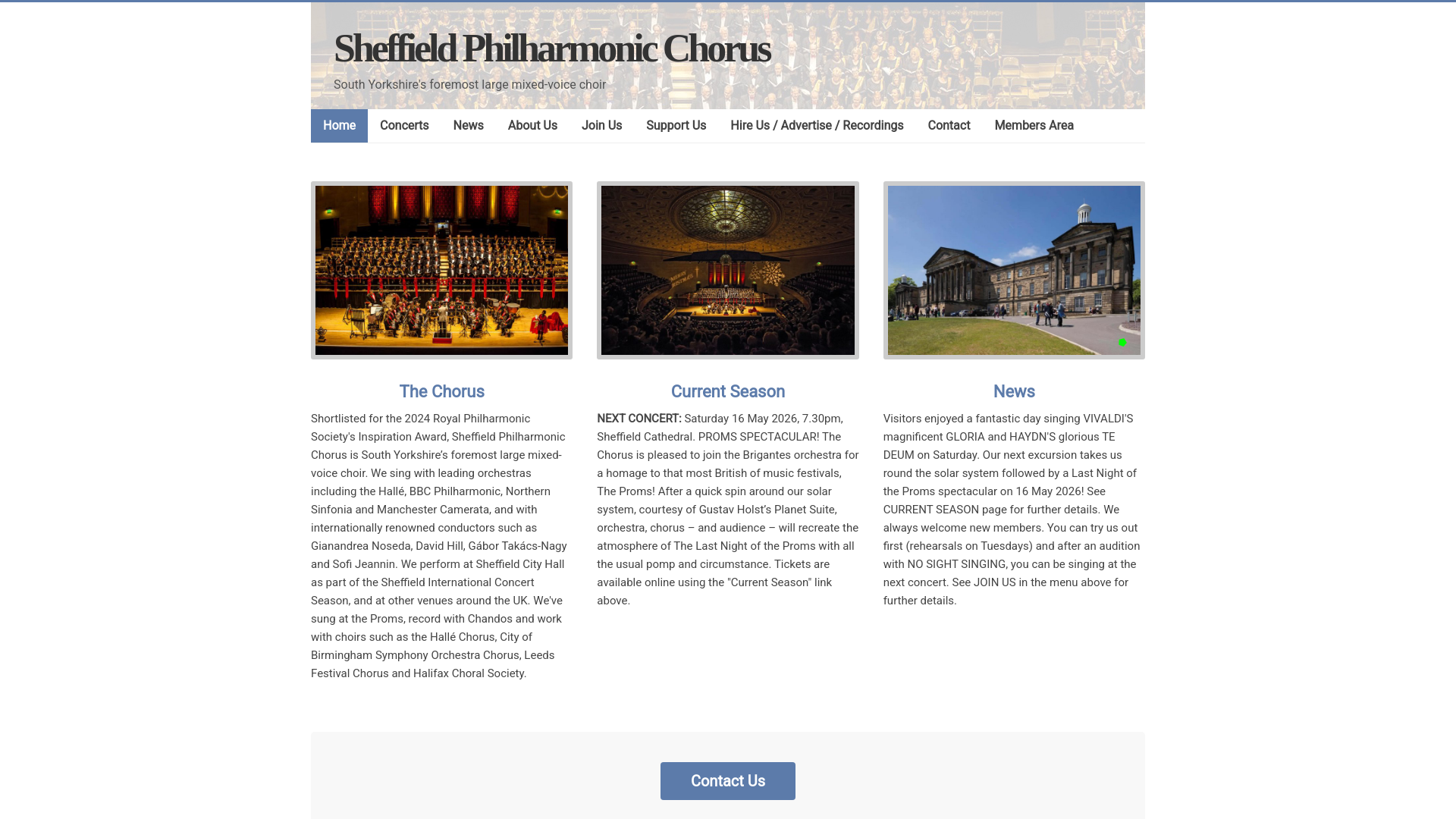 Website screenshot