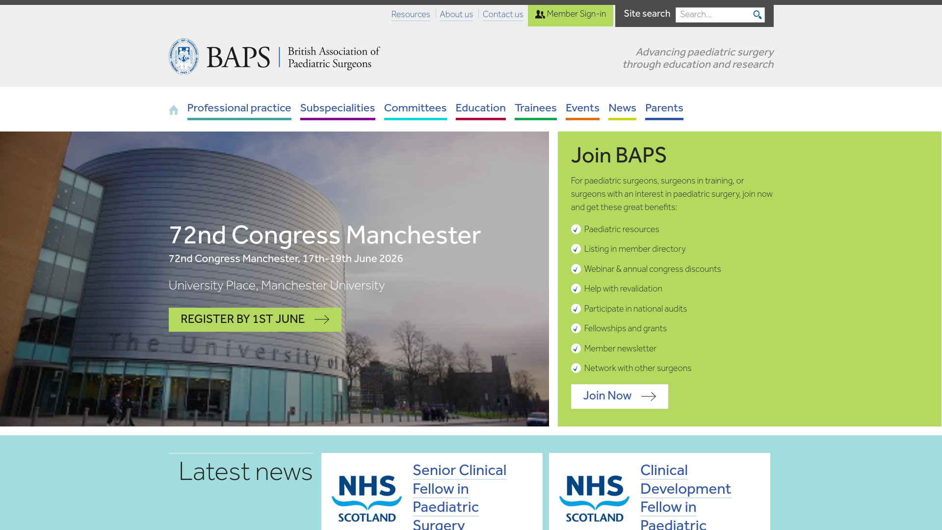 Website screenshot