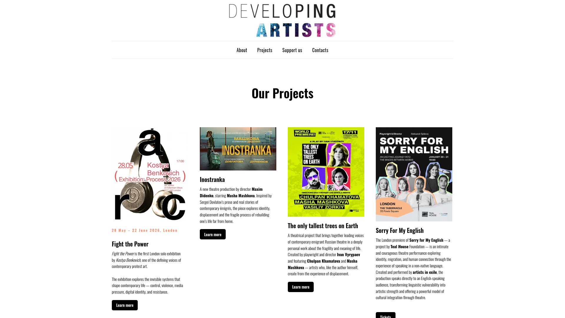 Website screenshot