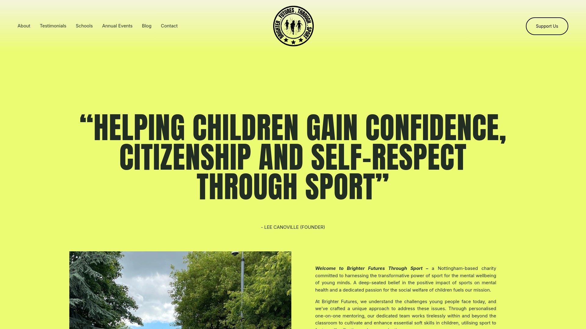 Website screenshot