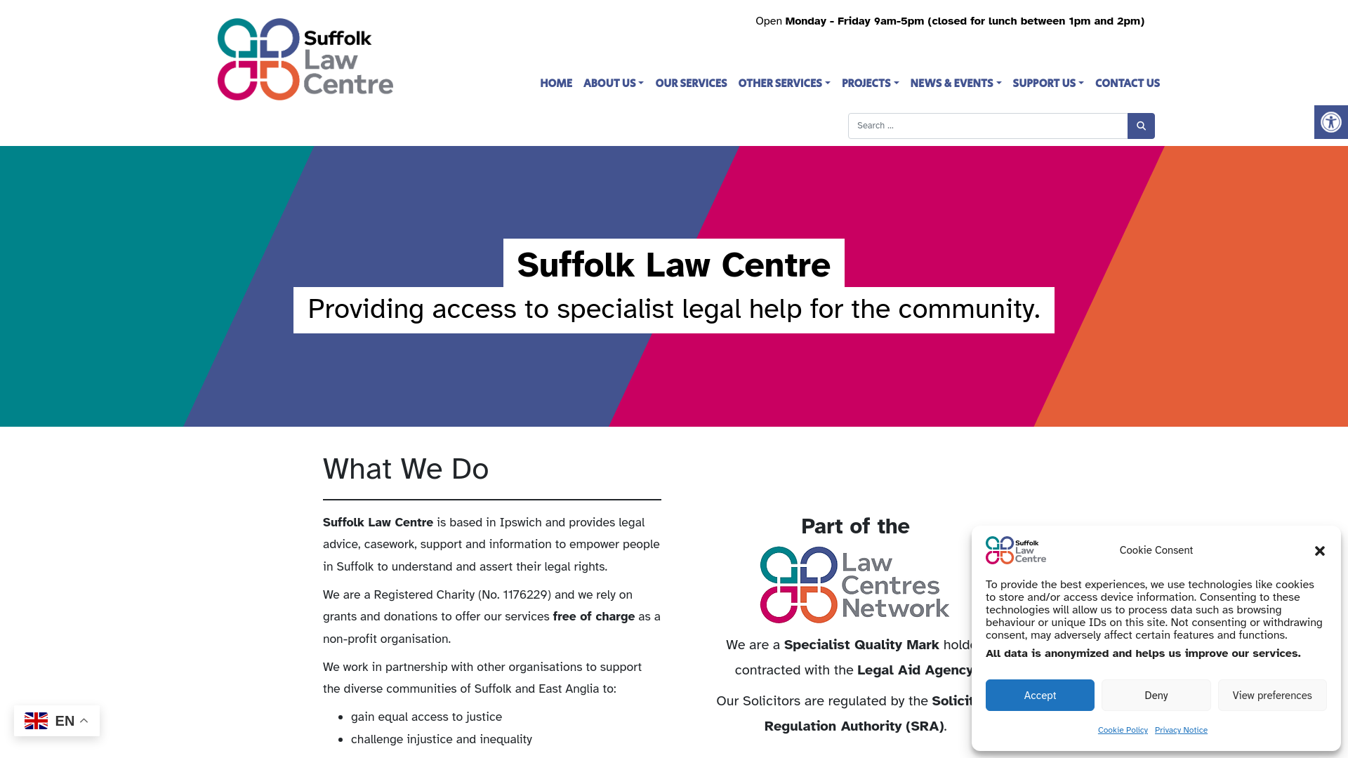 Website screenshot