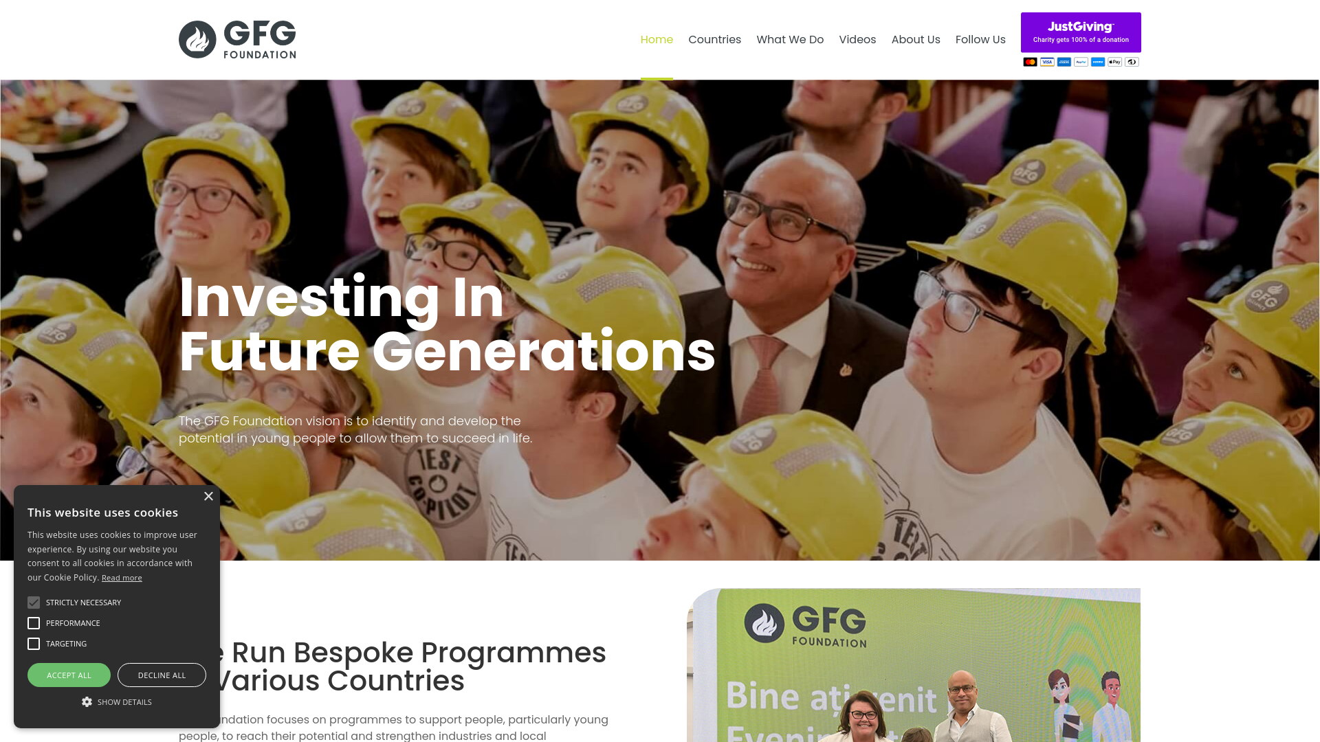 Website screenshot
