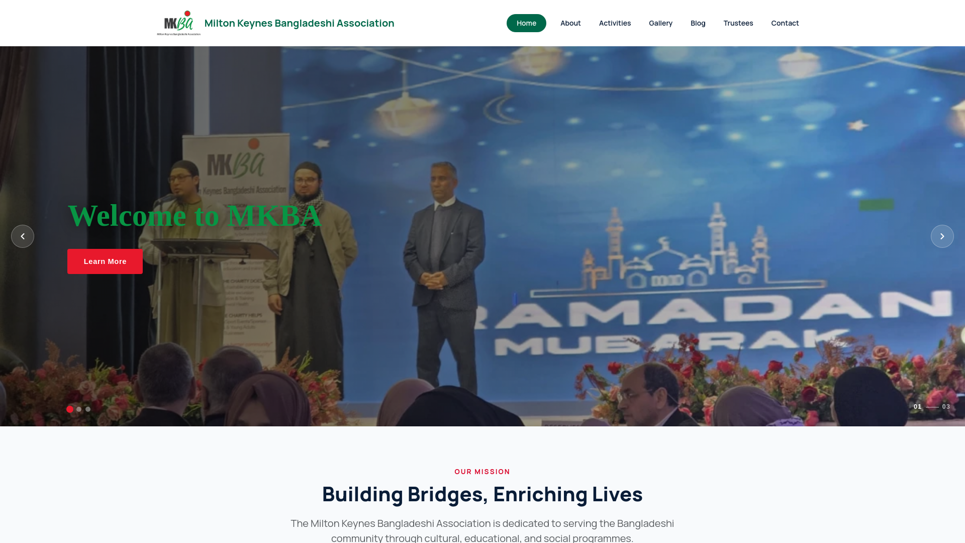 Website screenshot